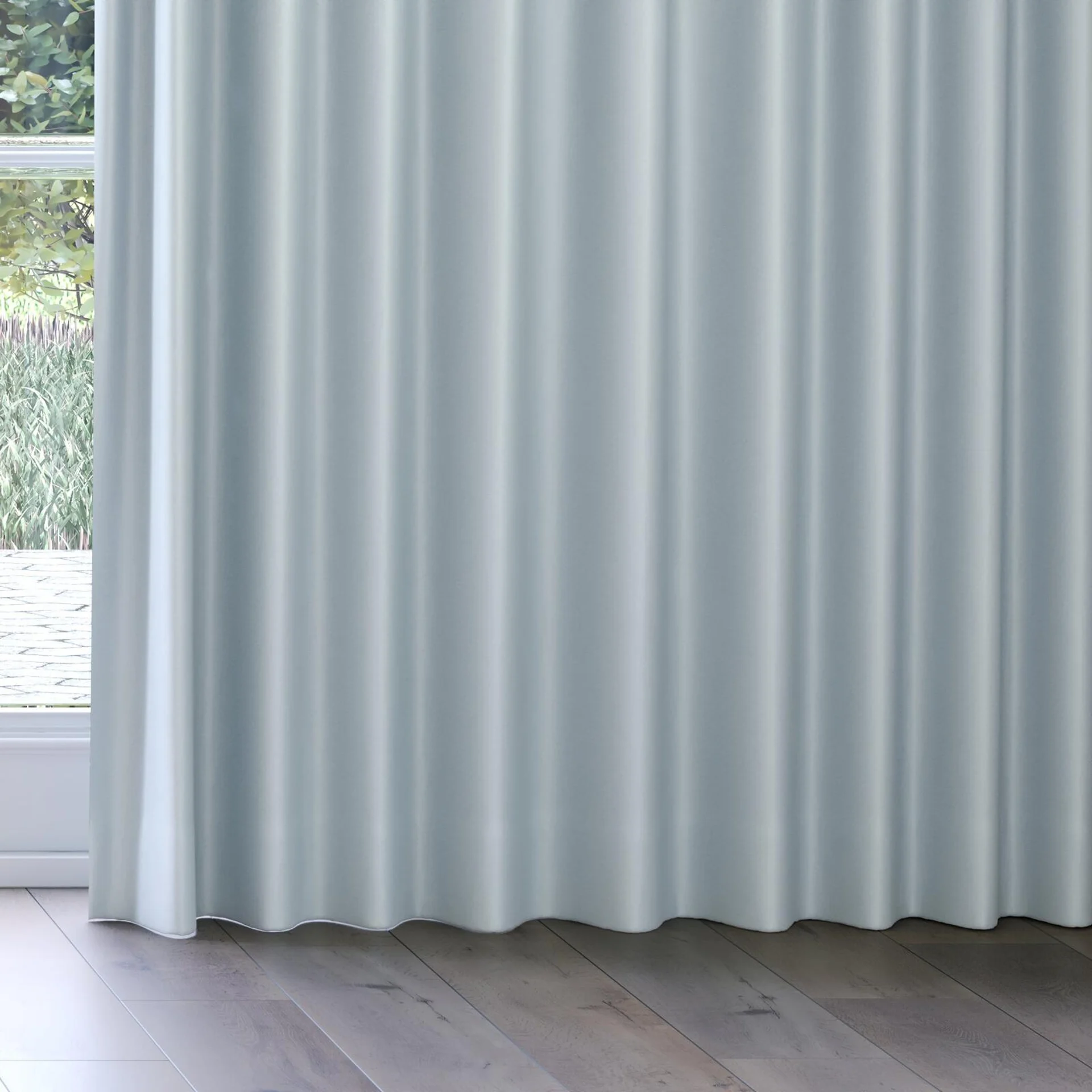 Bottom view of Stellar Blackout Cascade, on curtain rail