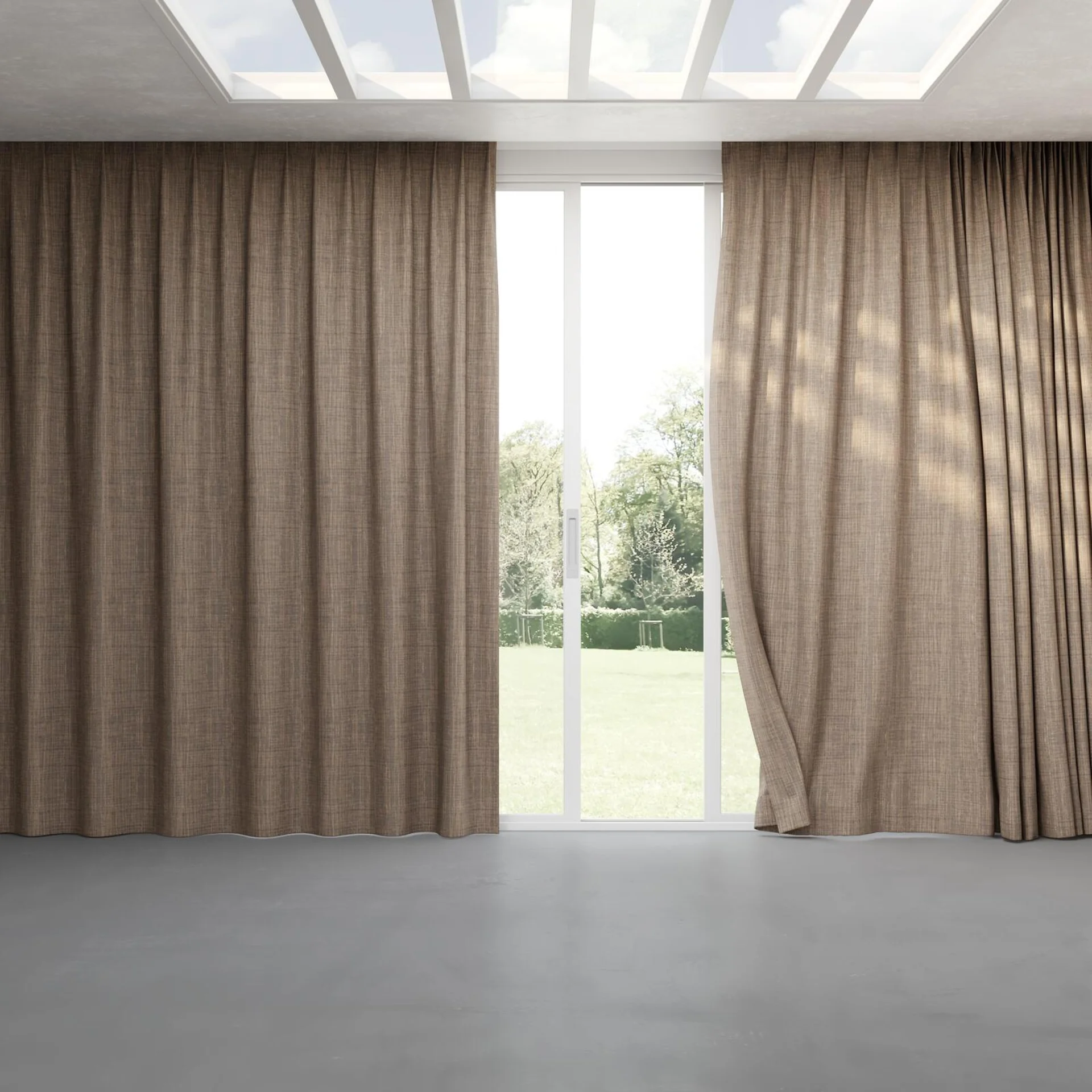 Full view of Planet Liquorice, pinch pleat