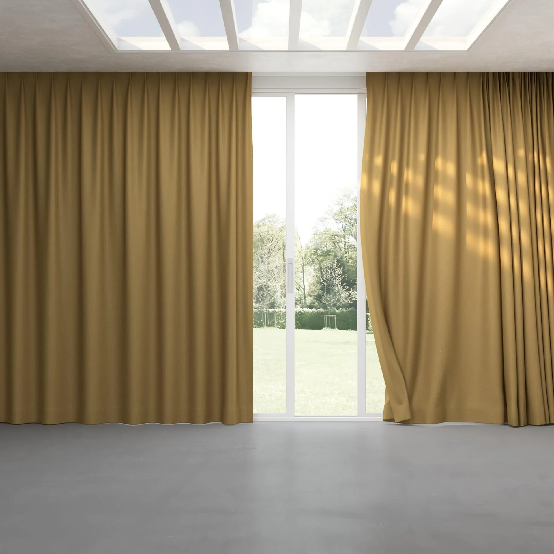 Full view of Excel Camel, pinch pleat