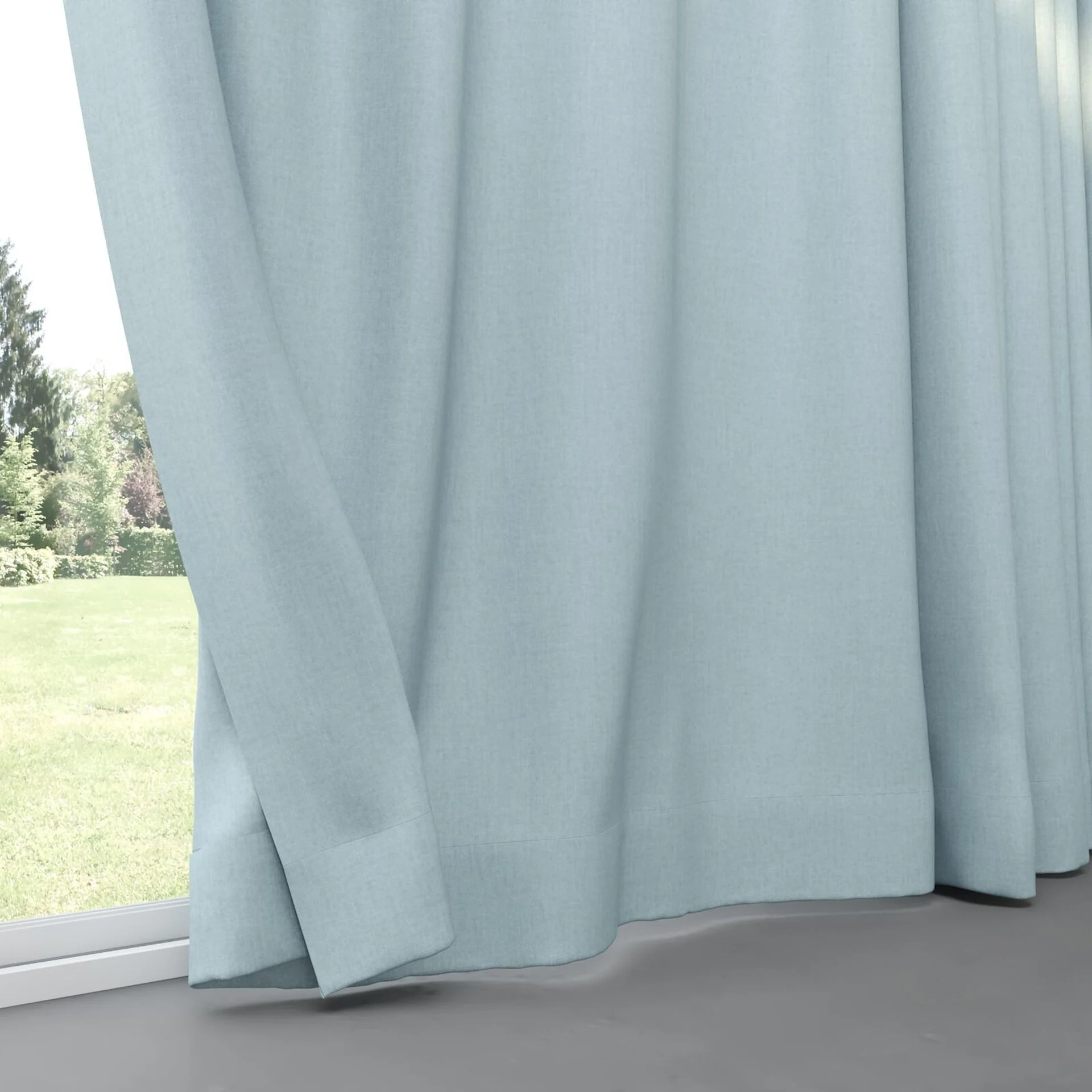 Bottom view of Cushy Surf, pinch pleat