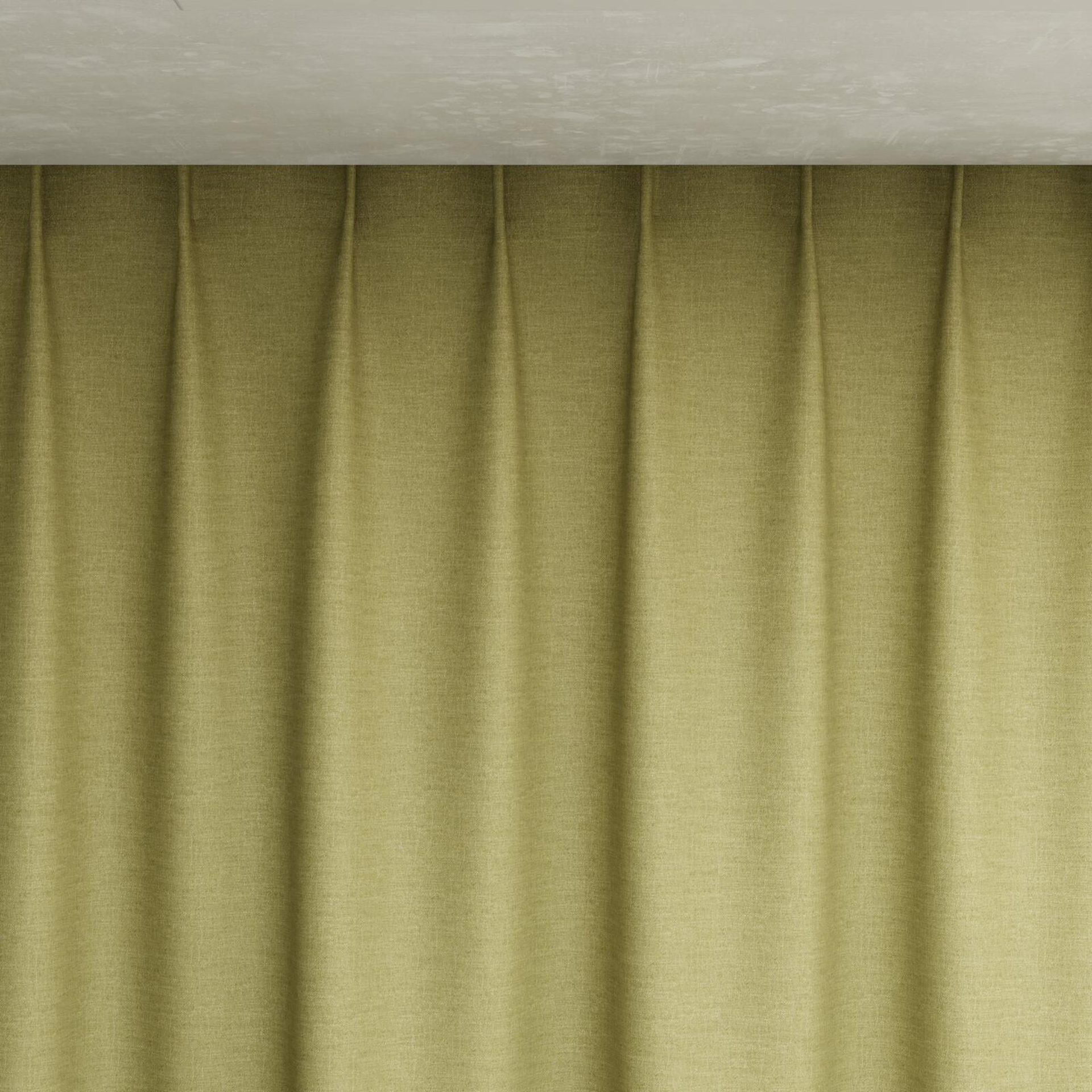 Top view of Casual Moss, pinch pleat