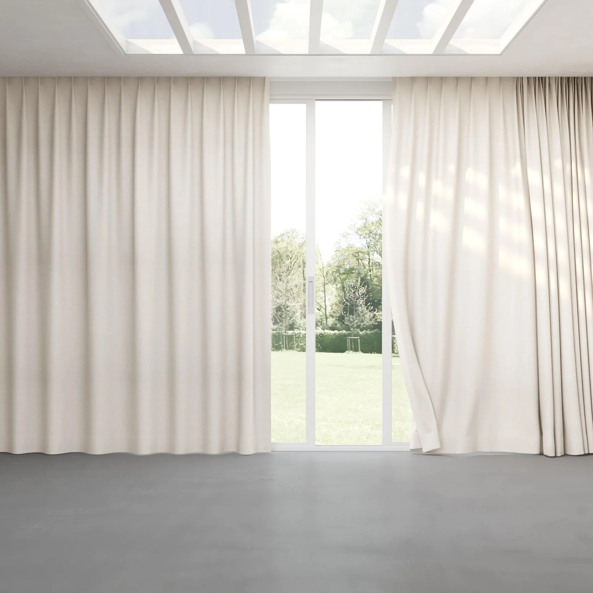 Full view of Goa Fresco, pinch pleat