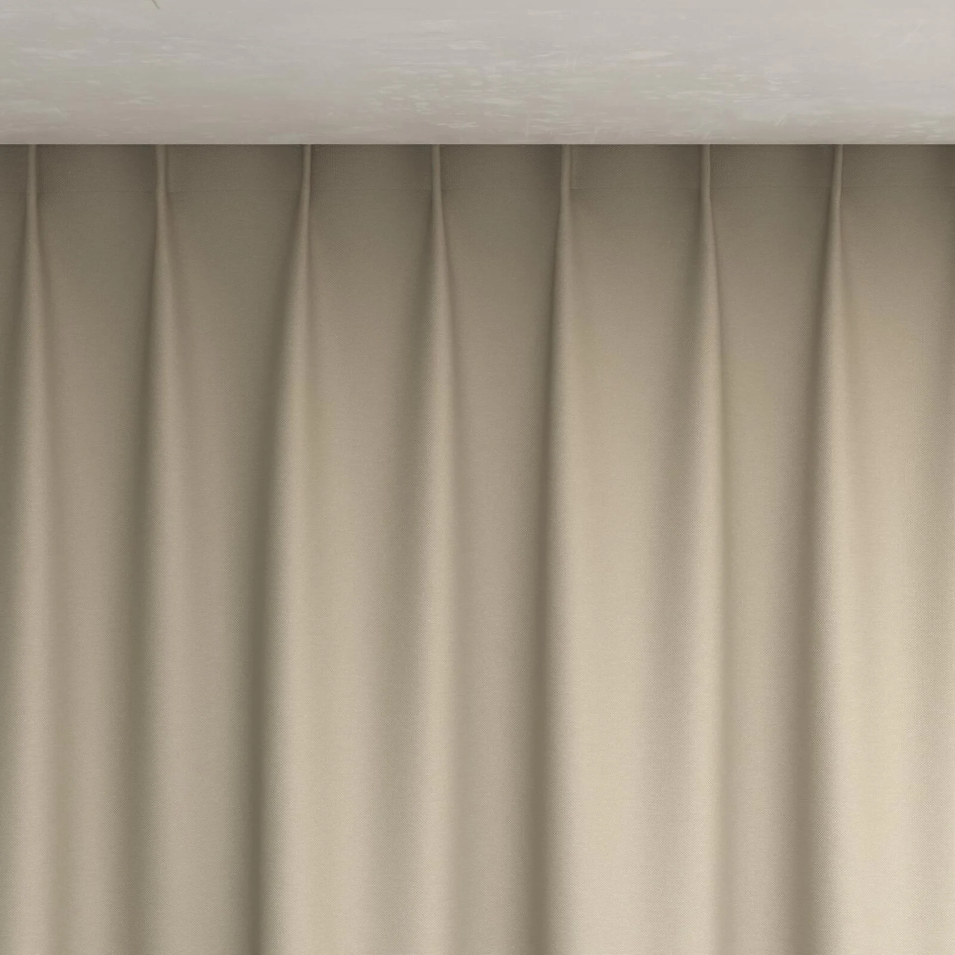 Top view of Duede Pebble, pinch pleat