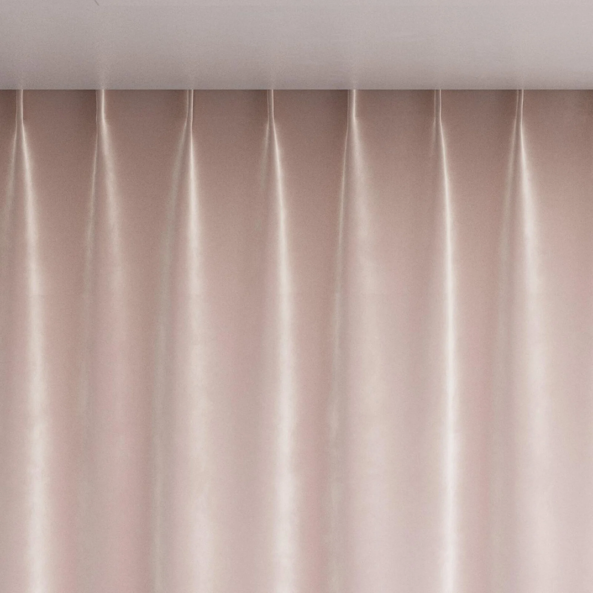 Top view of Velvelux Sweet, pinch pleat