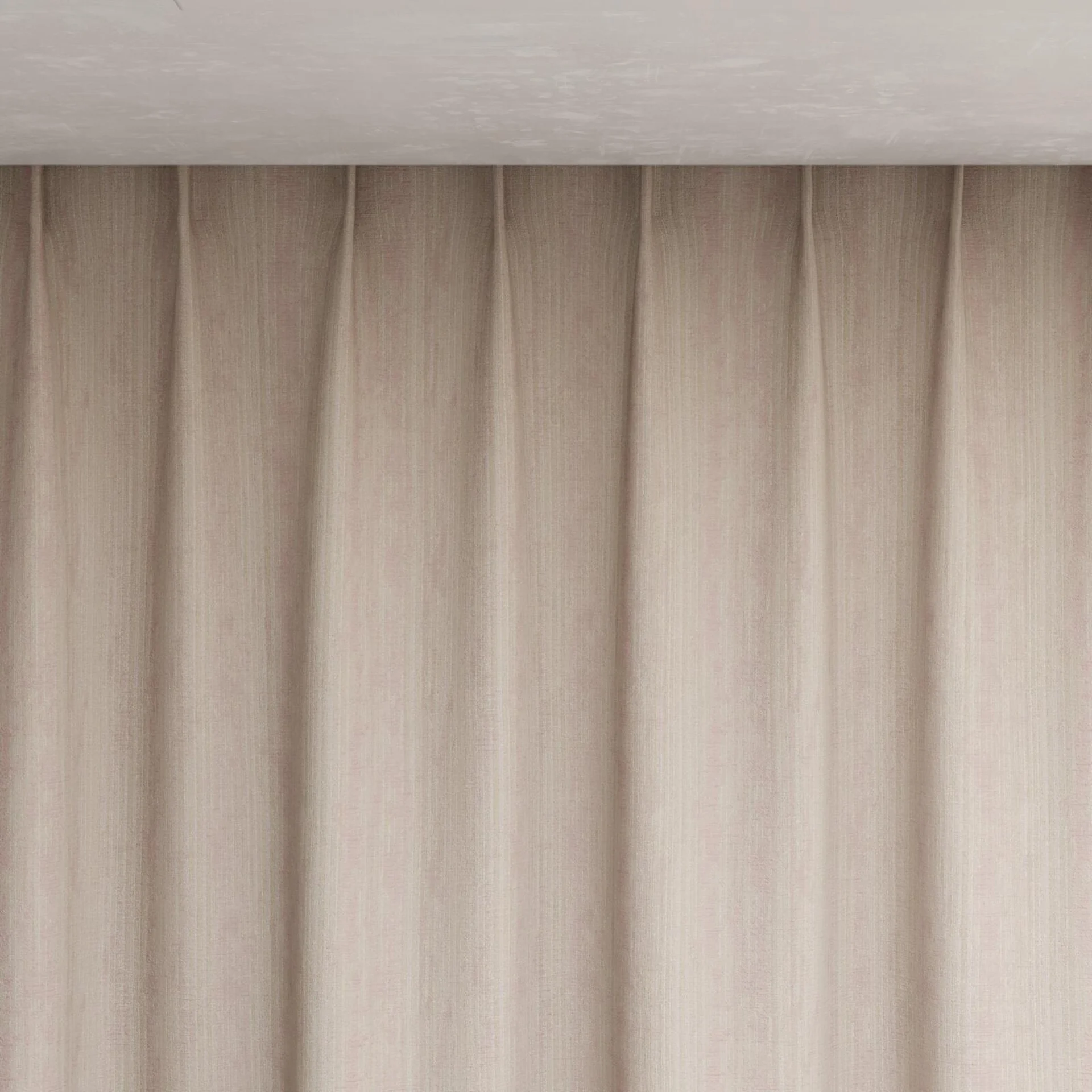 Top view of Stripia Blossom, pinch pleat