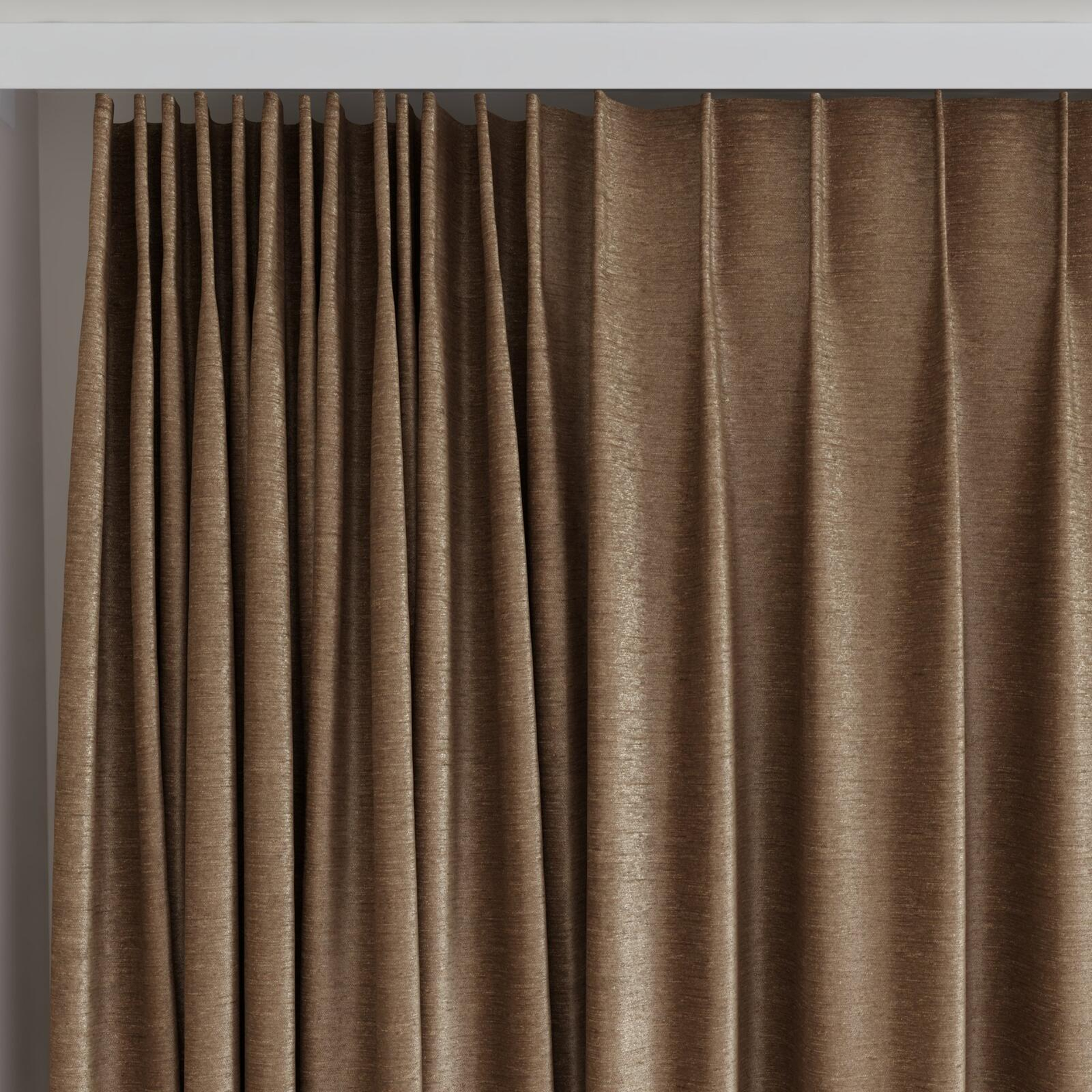 Top view of Lambada Cinder, on curtain rail