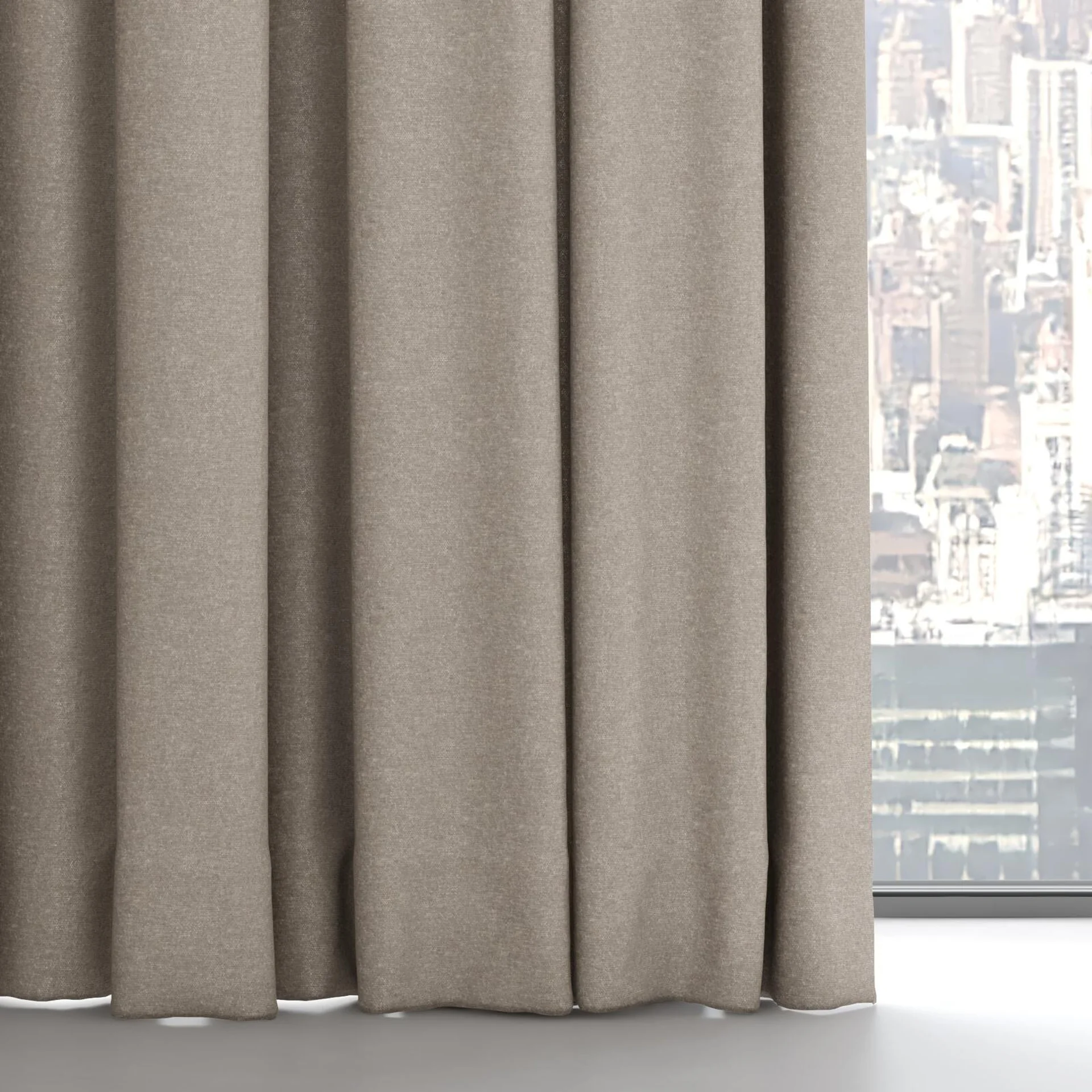 Bottom view of Recharge Linen, on hidden rail