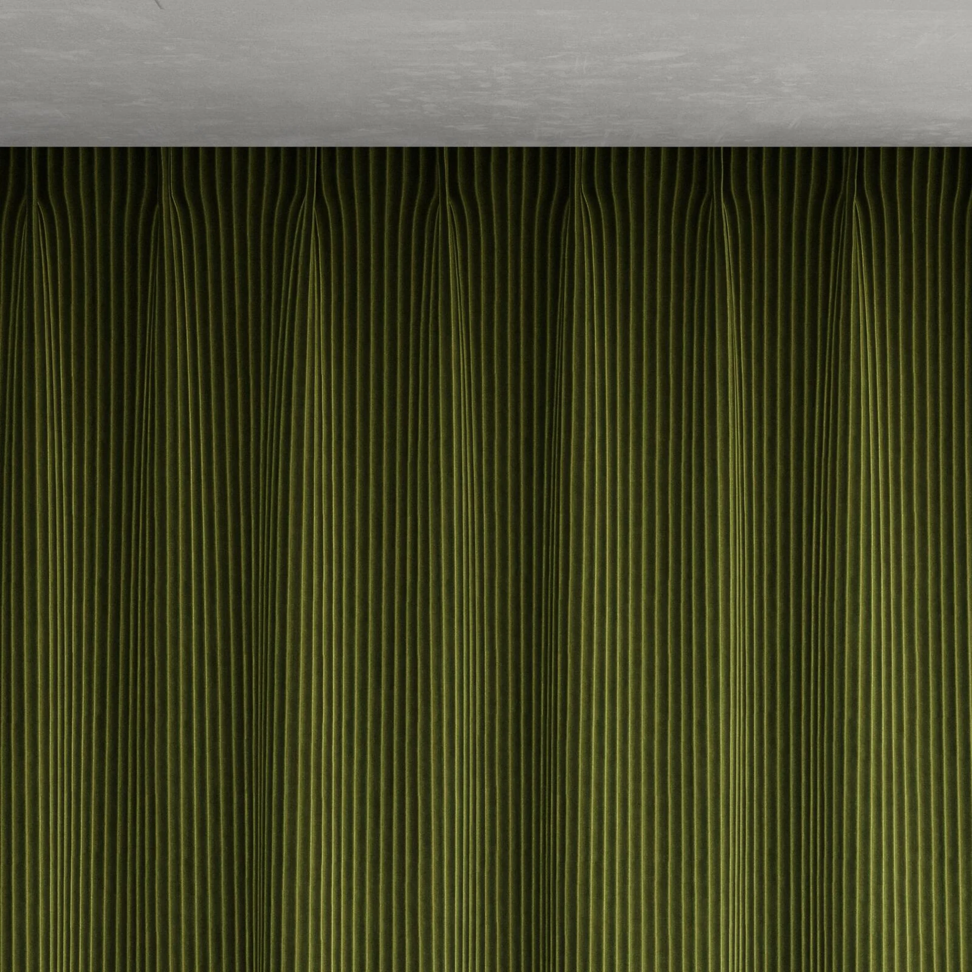 Top view of Embrace Camouflage, pinch pleat