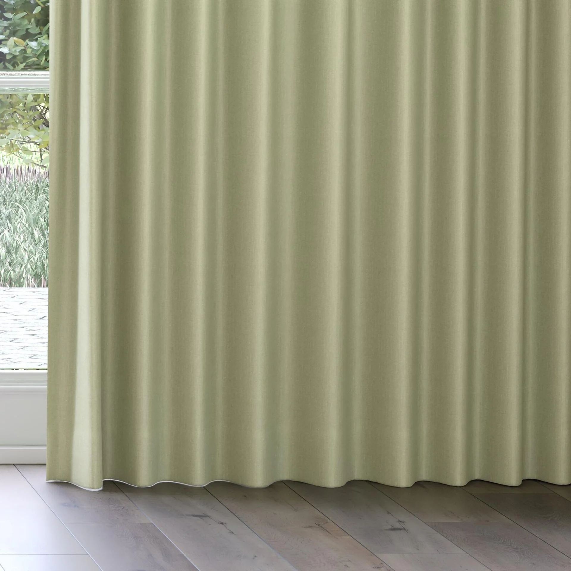 Bottom view of Excel Pear, on curtain rail