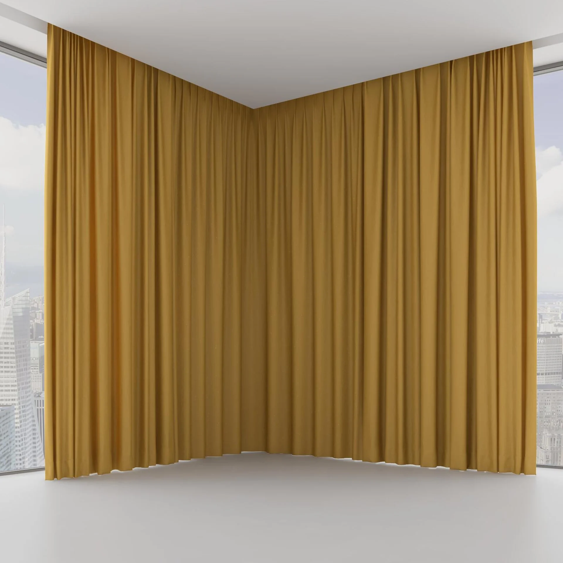 Front view of Eternal Citrine, on hidden rail