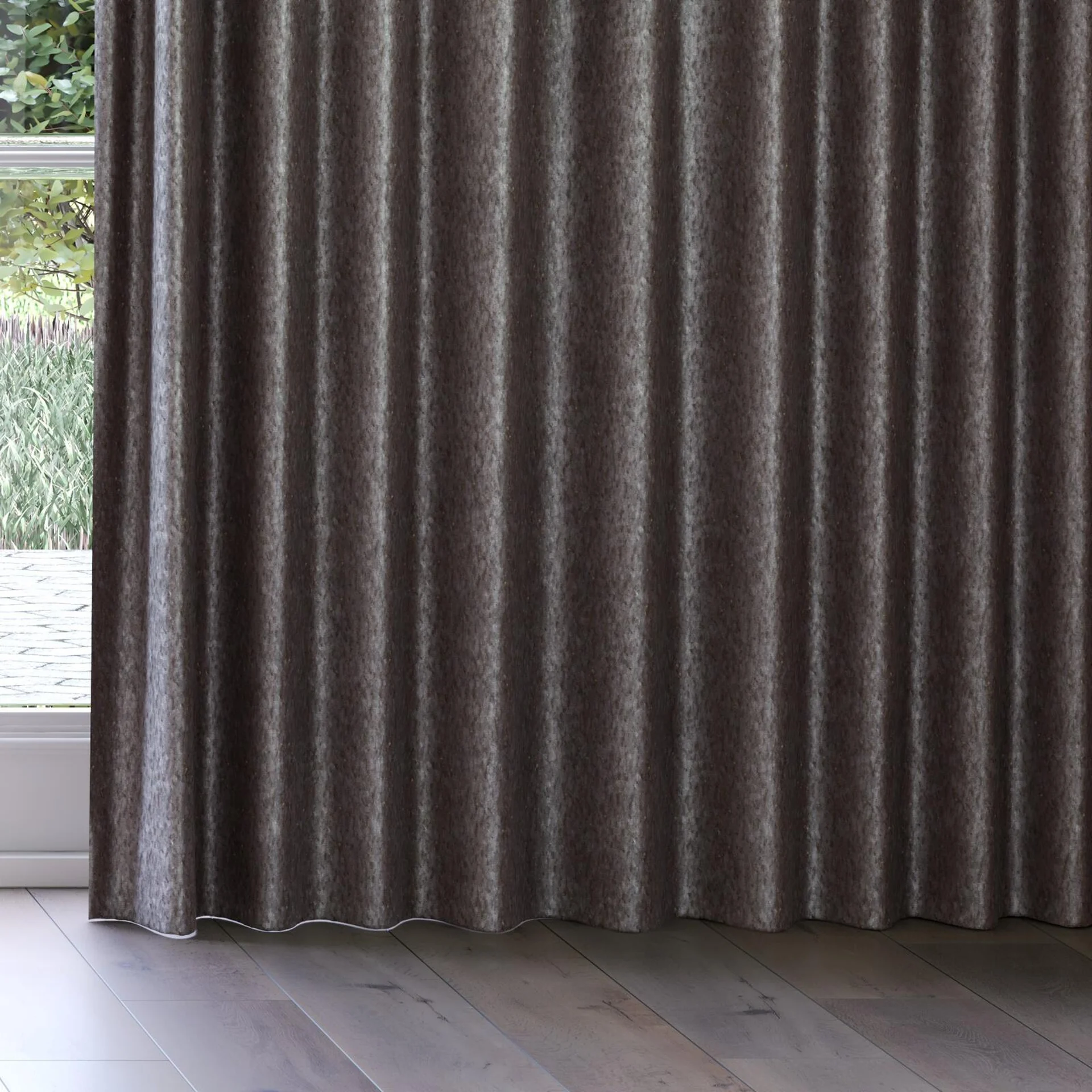 Bottom view of Opera Rabbit, on curtain rail
