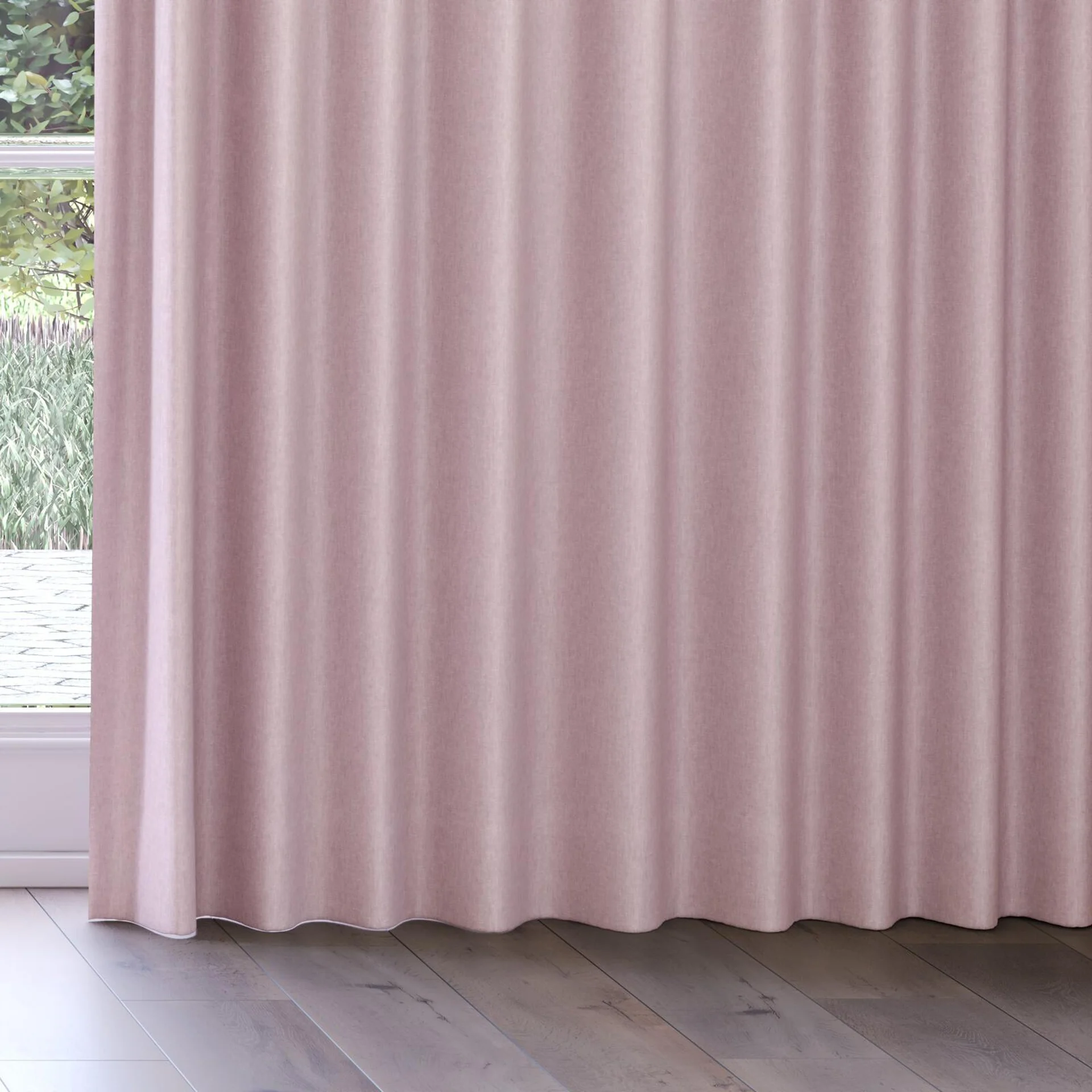 Bottom view of Hometown Petal, on curtain rail