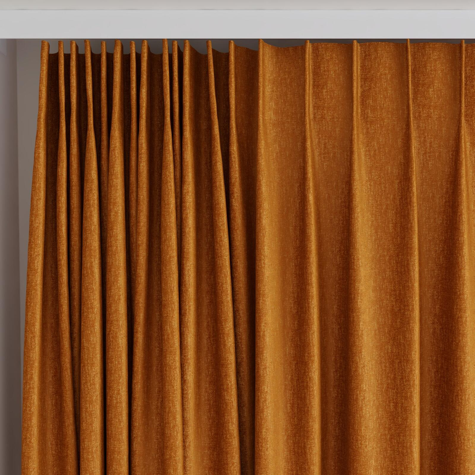 Top view of Rewind Fox, on curtain rail