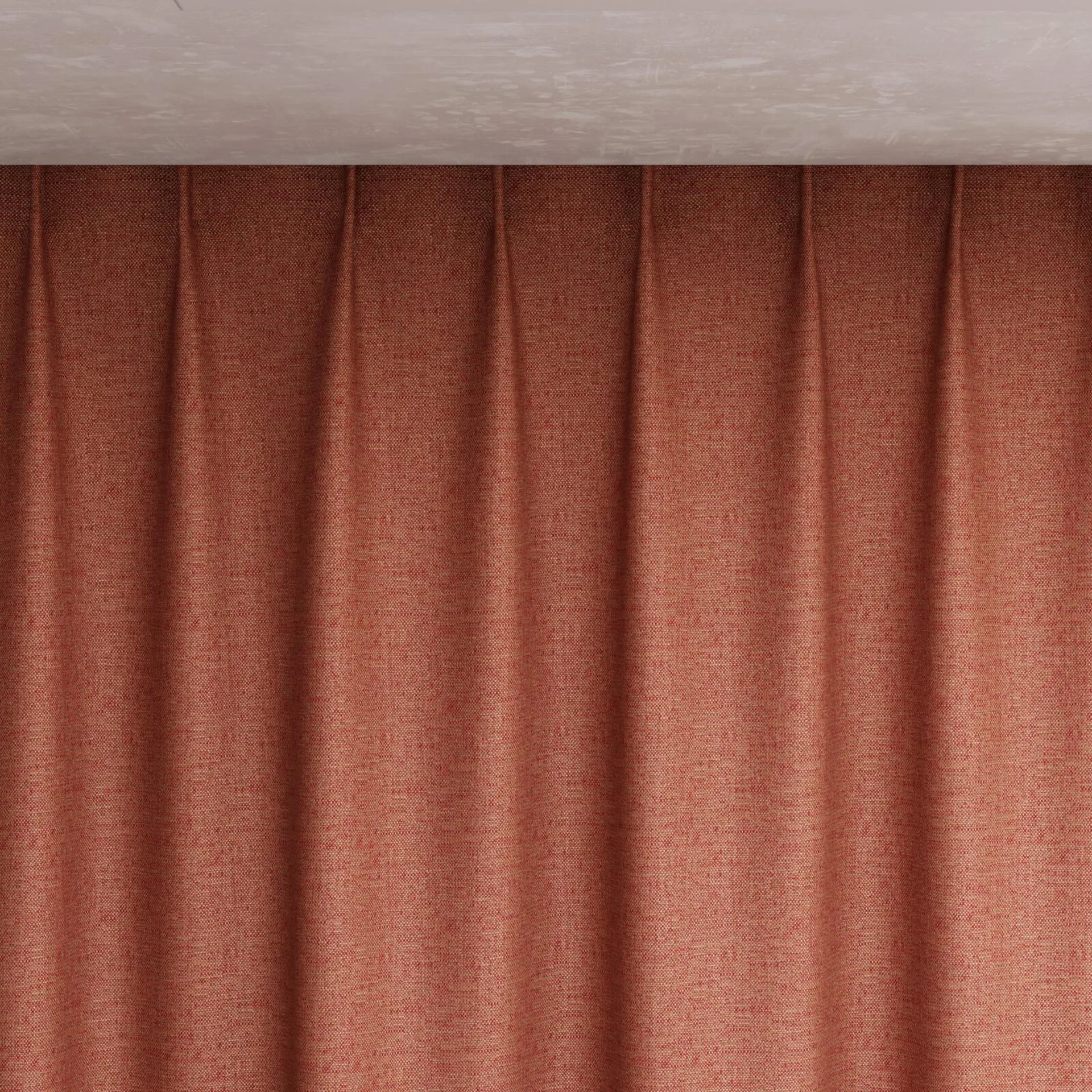 Top view of Gent Flame, pinch pleat