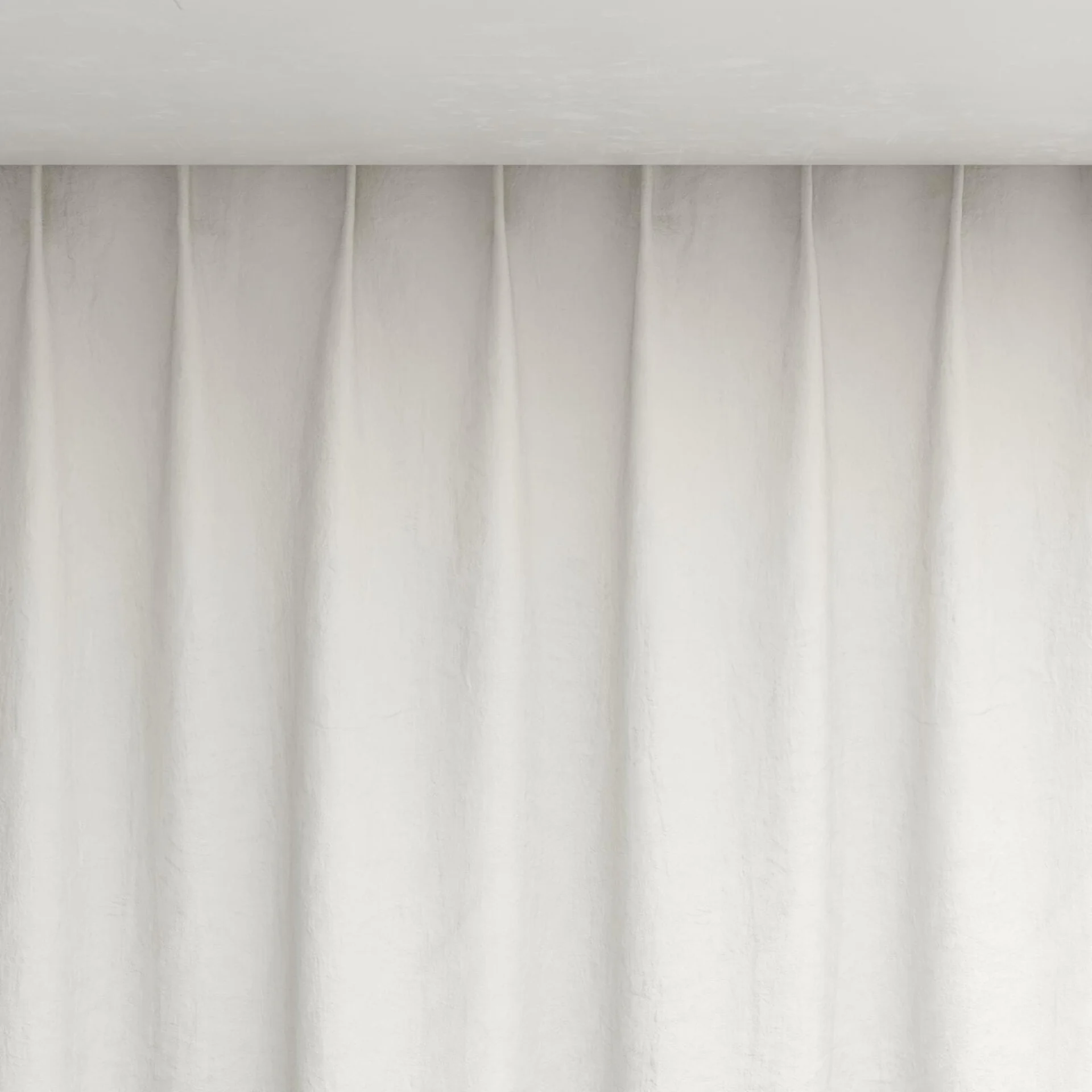 Top view of Azulejo Calico, pinch pleat