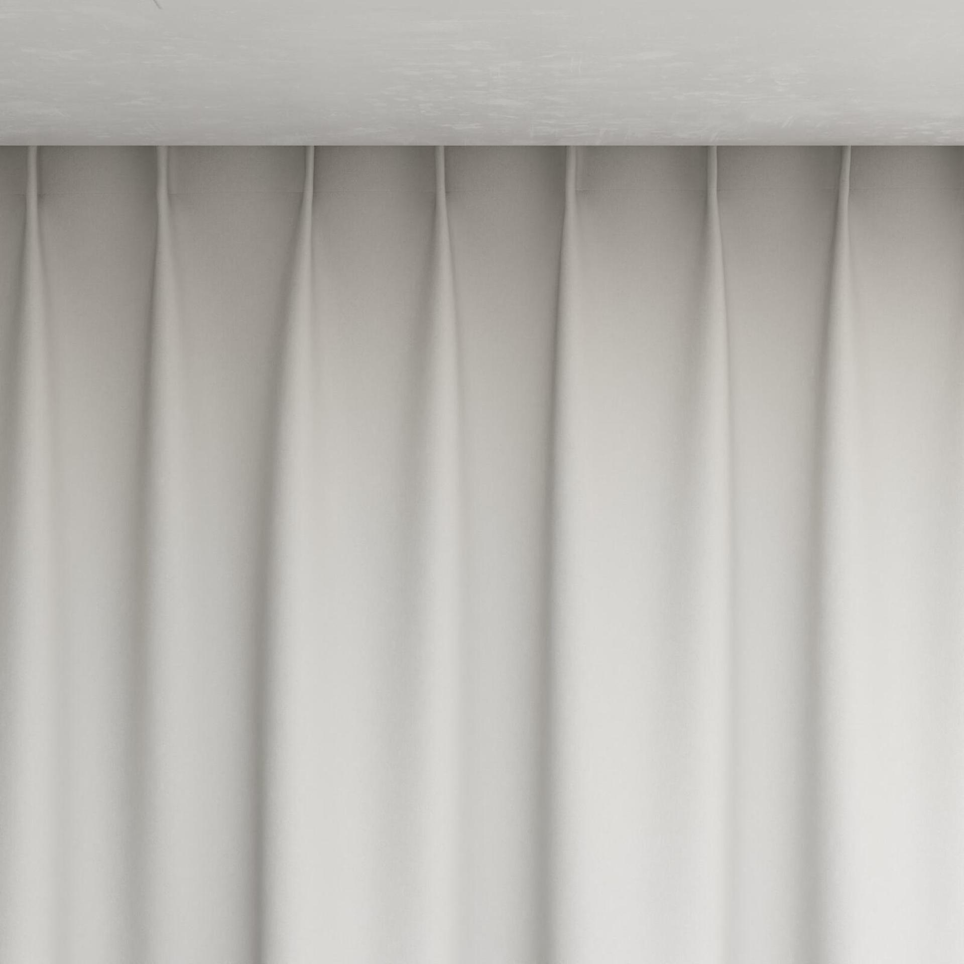 Top view of Luxo Mist, pinch pleat