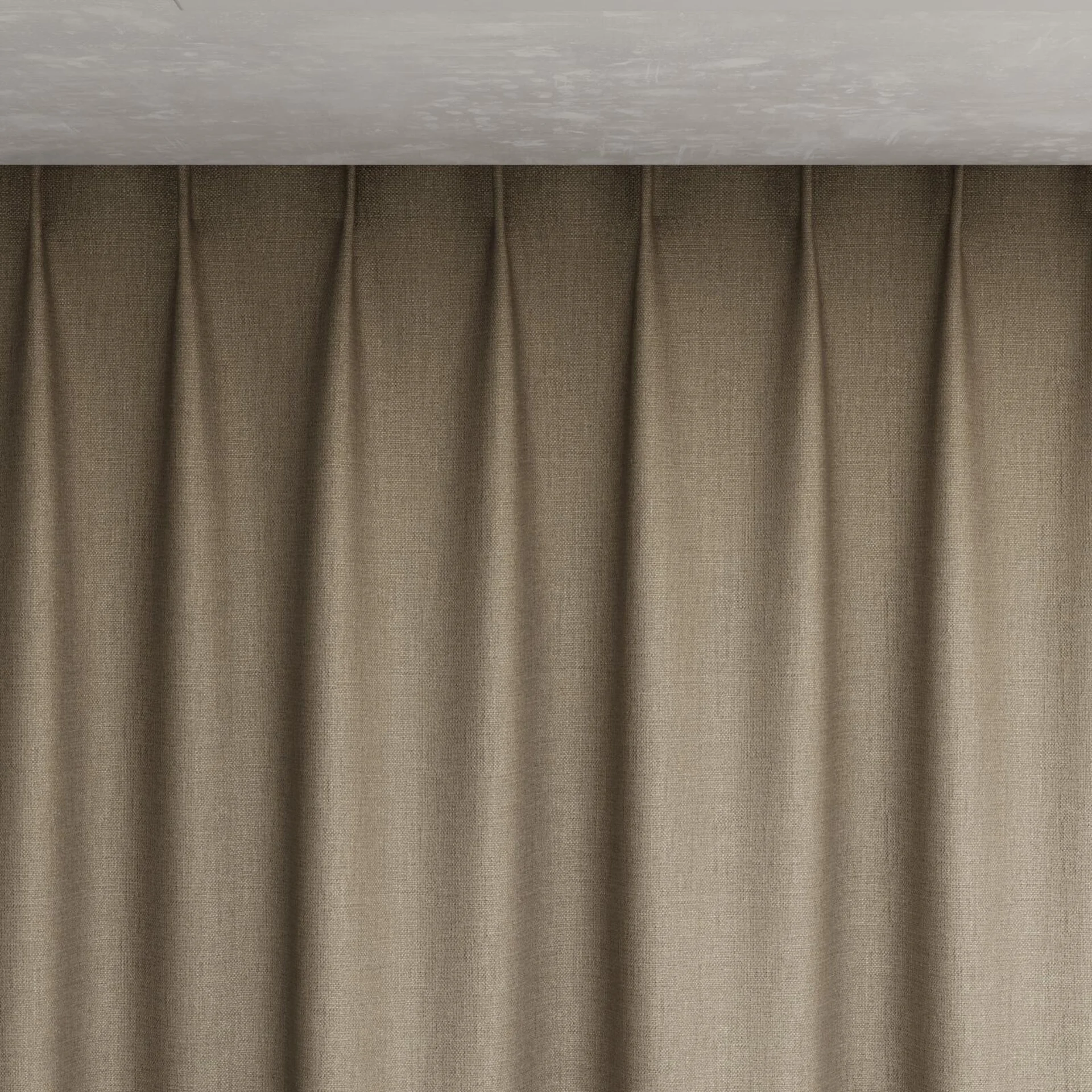 Top view of Gent Hazelnut, pinch pleat