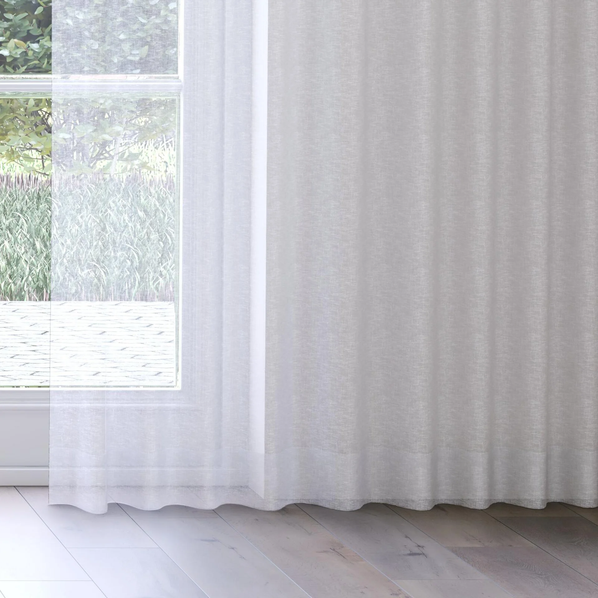 Bottom view of Seaview Sky, on curtain rail