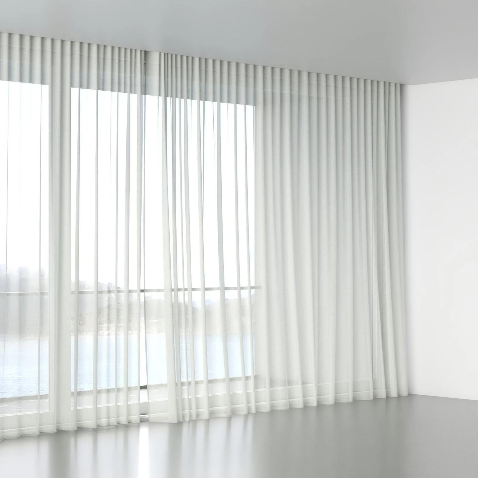 Full view of Mayfair Angora, wave pleat
