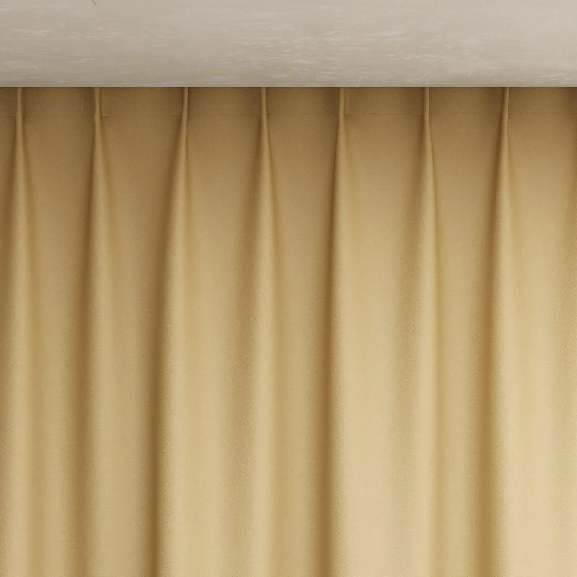 Top view of Brugge Butterscotch, pinch pleat