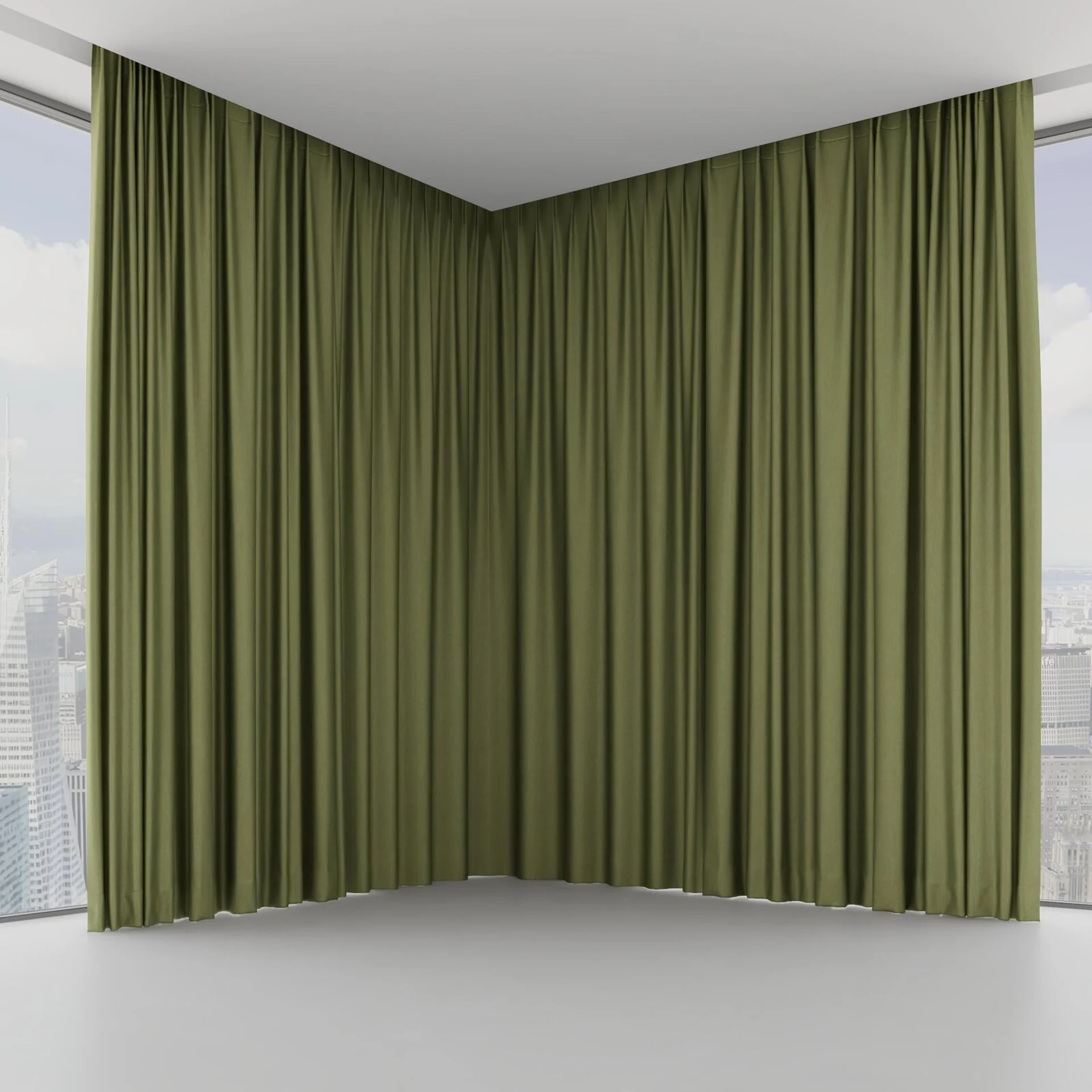 Front view of Matrix Pesto, on hidden rail