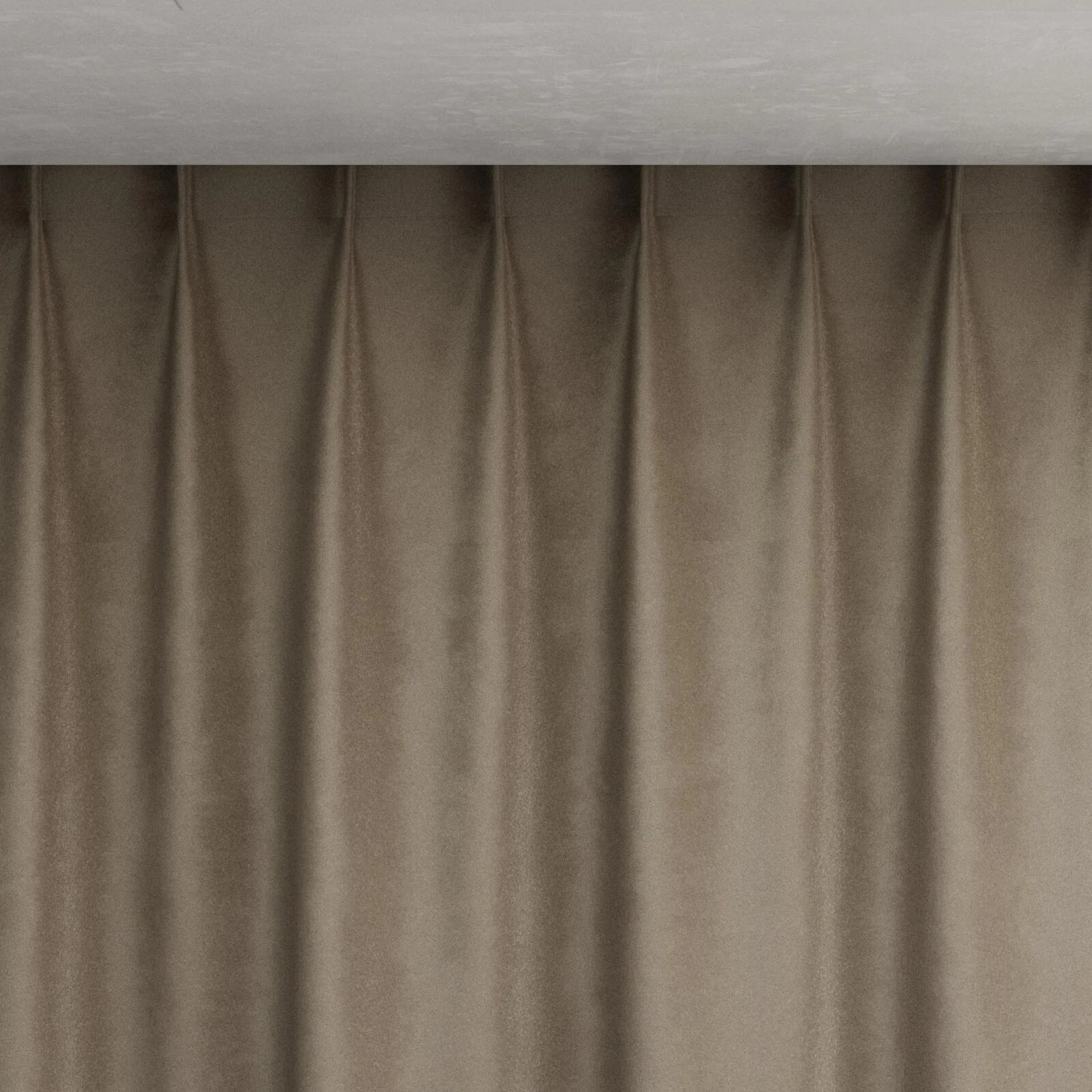 Top view of Velvelux Tonka, pinch pleat