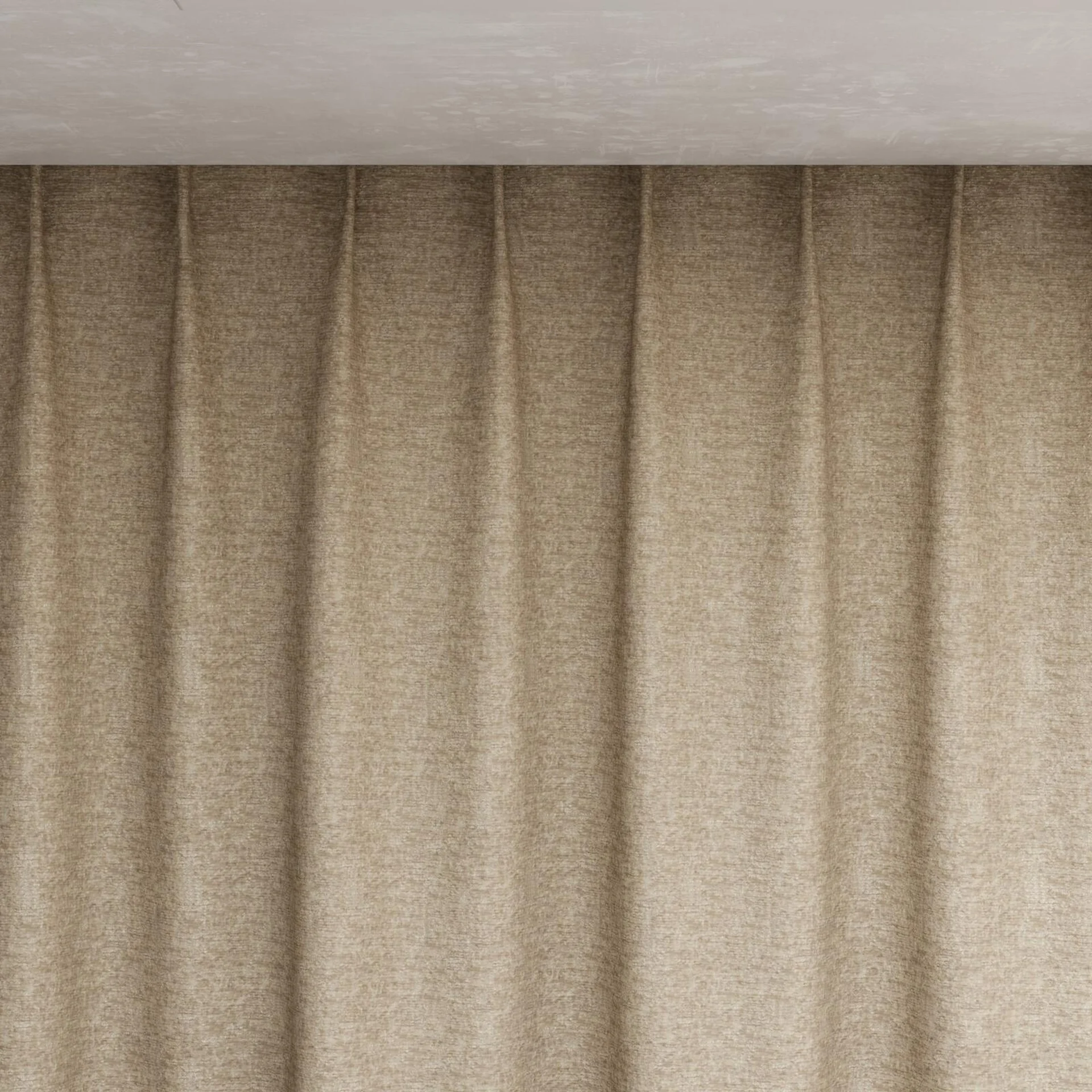 Top view of Monsieur Fossil, pinch pleat