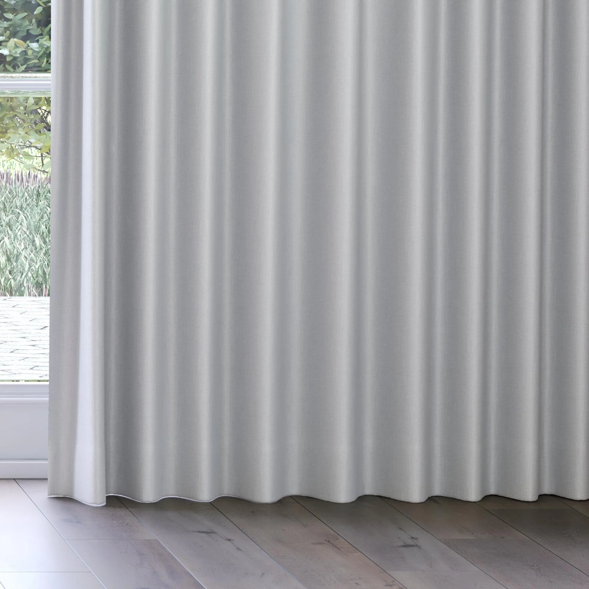 Bottom view of Matrix FR Fog, on curtain rail