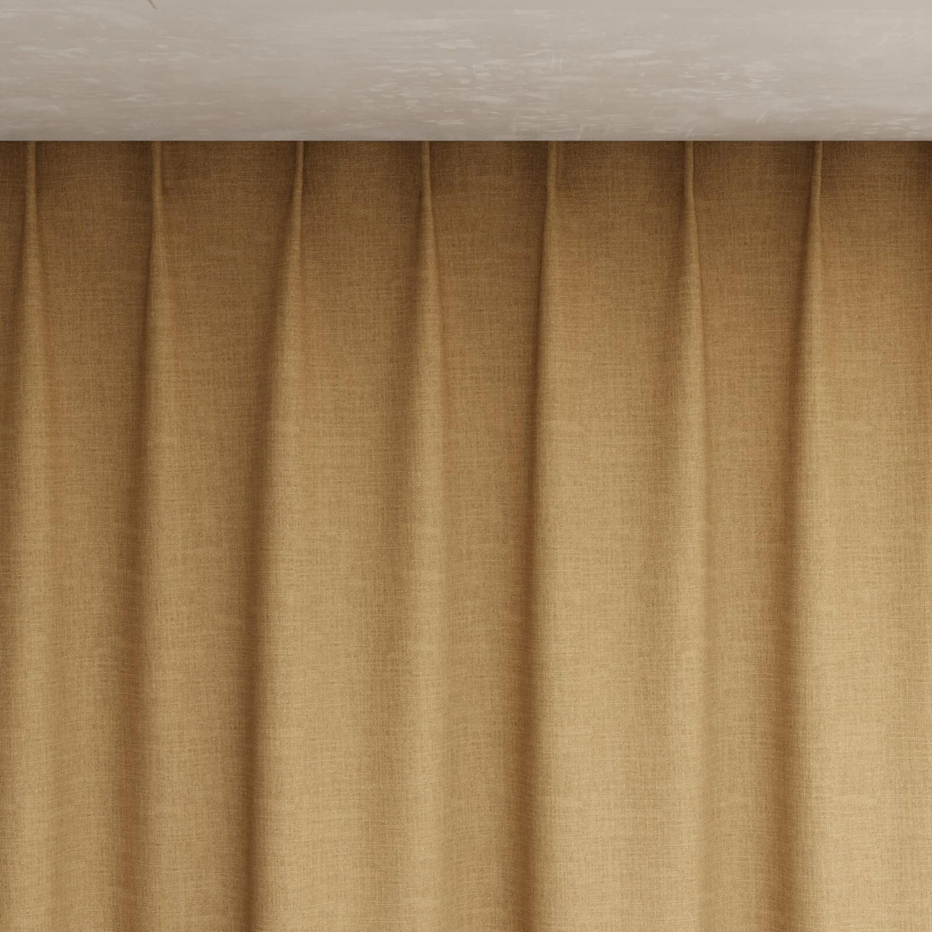 Top view of Mauritius Beige, pinch pleat