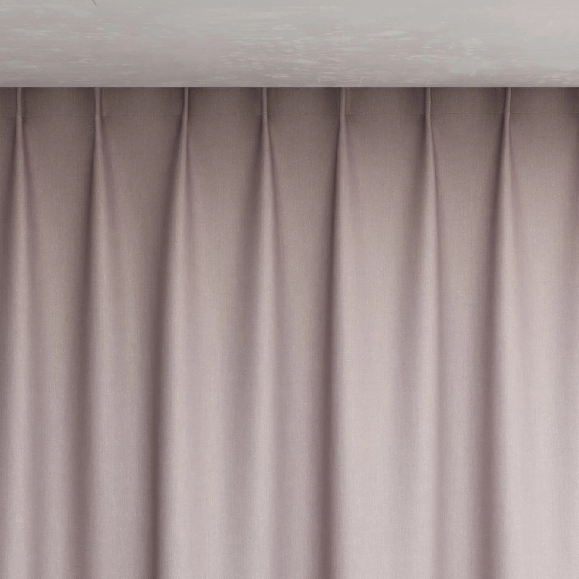 Top view of Kidglove Quartz, pinch pleat