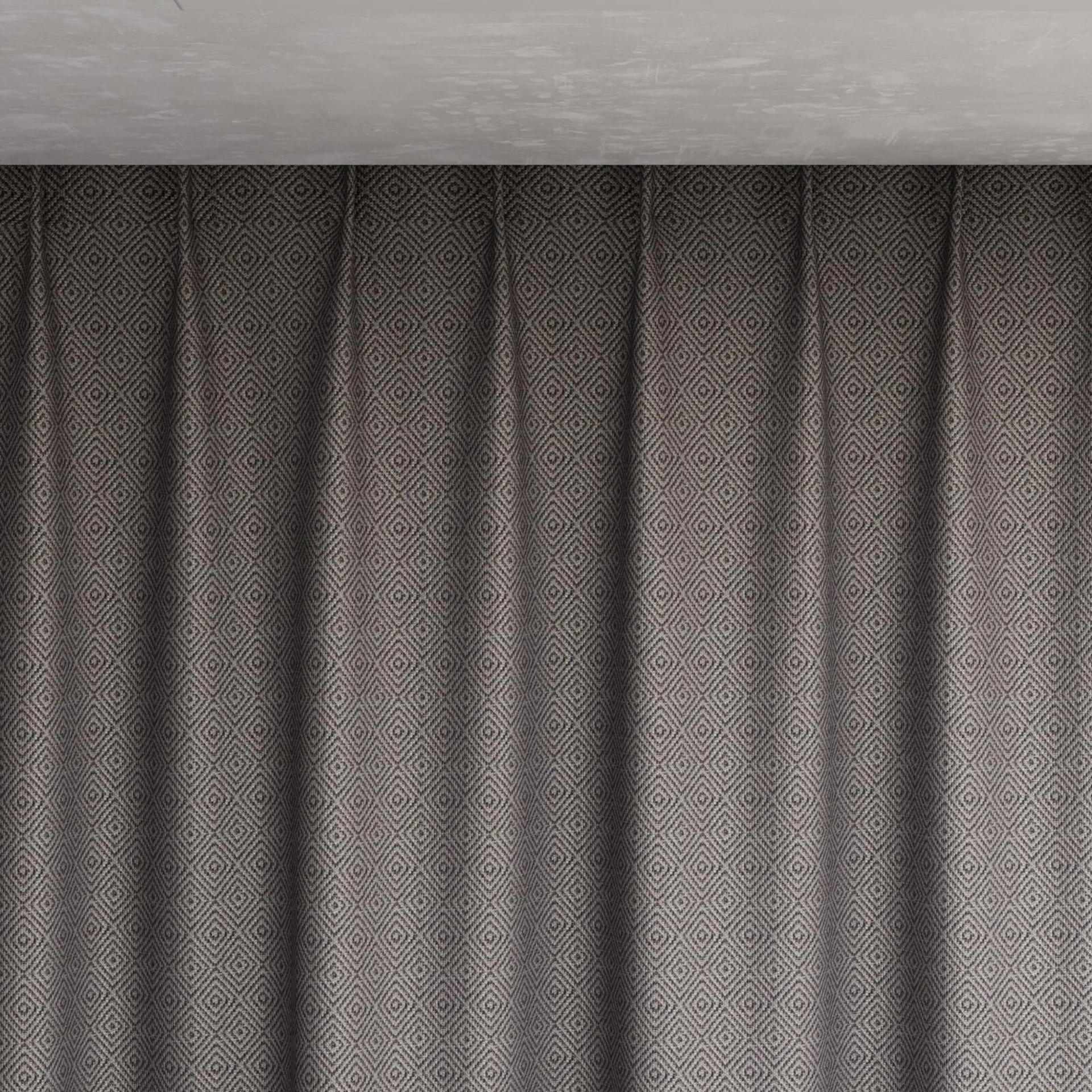 Top view of Hashtag Aluminium, pinch pleat