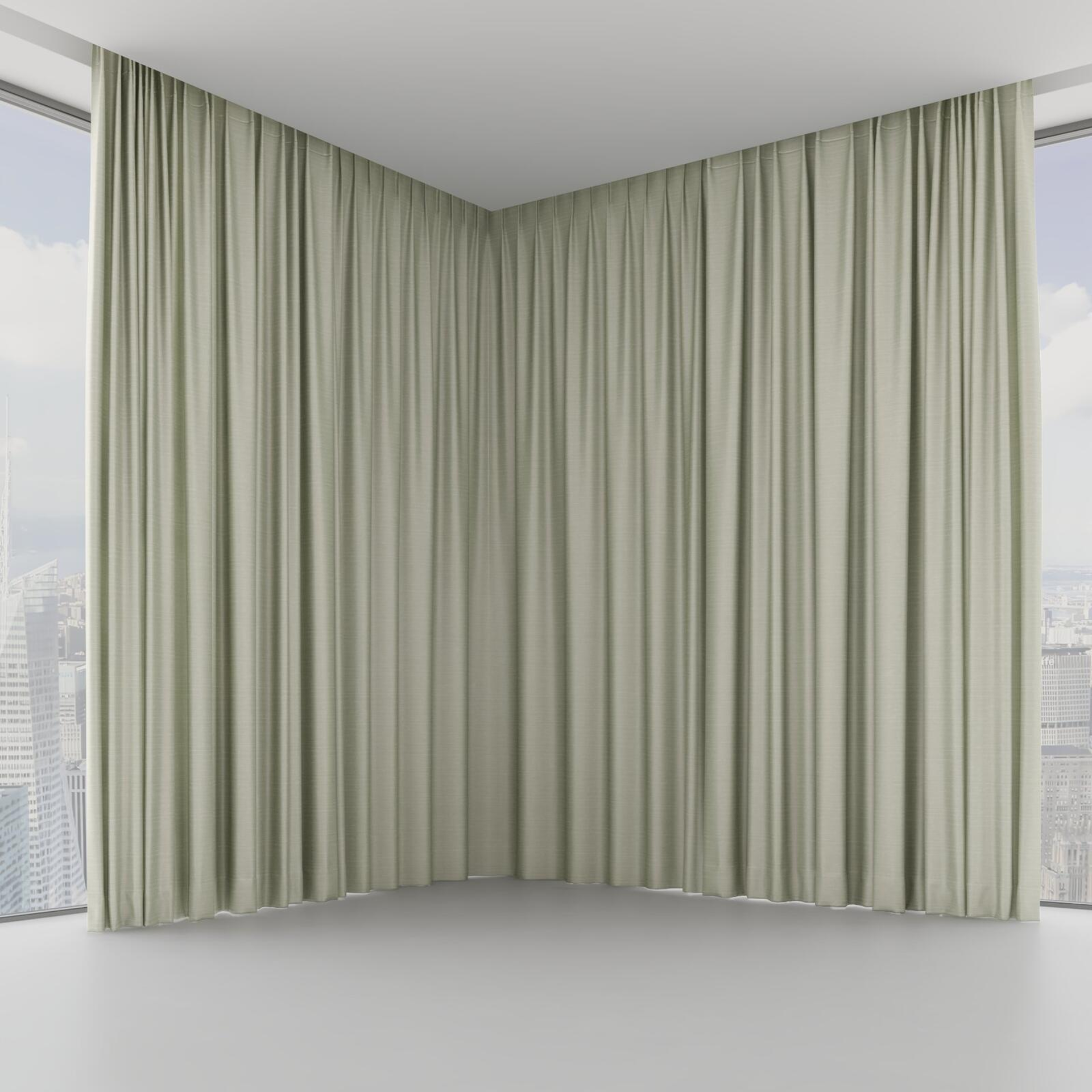 Front view of Silky Linden, on hidden rail