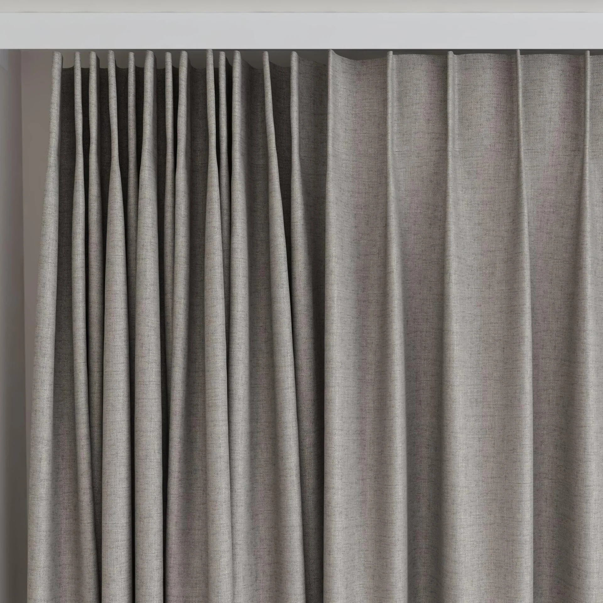 Top view of Stonewall Blackout Shark, on curtain rail