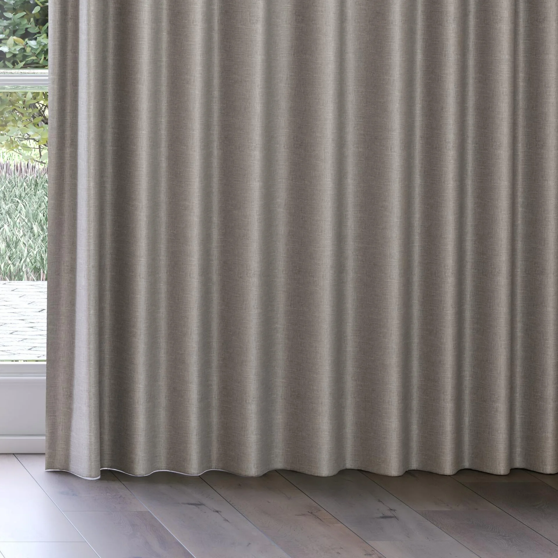 Bottom view of Tonto Cement, on curtain rail