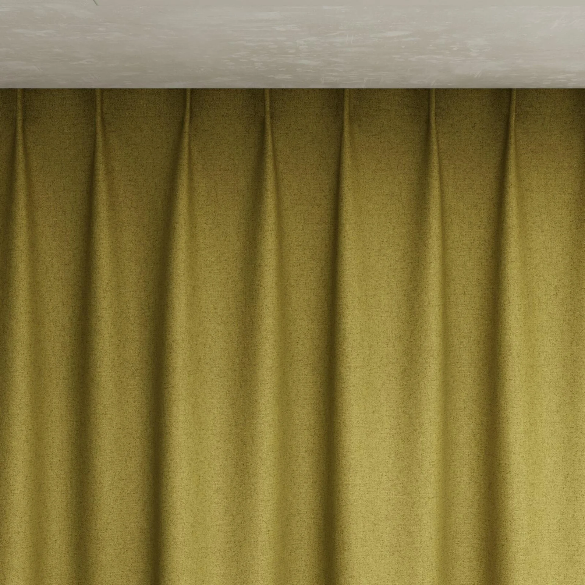 Top view of Liberate Fern, pinch pleat