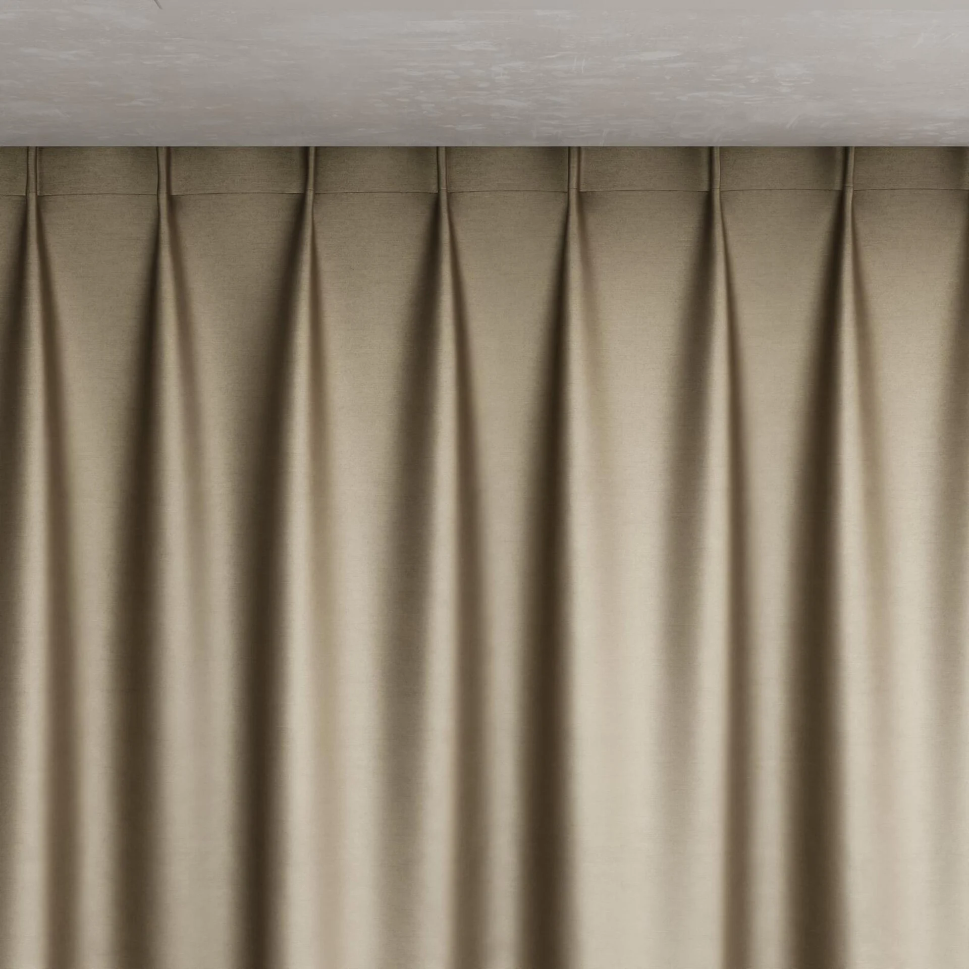 Top view of Mont Blanc Taupe, pinch pleat