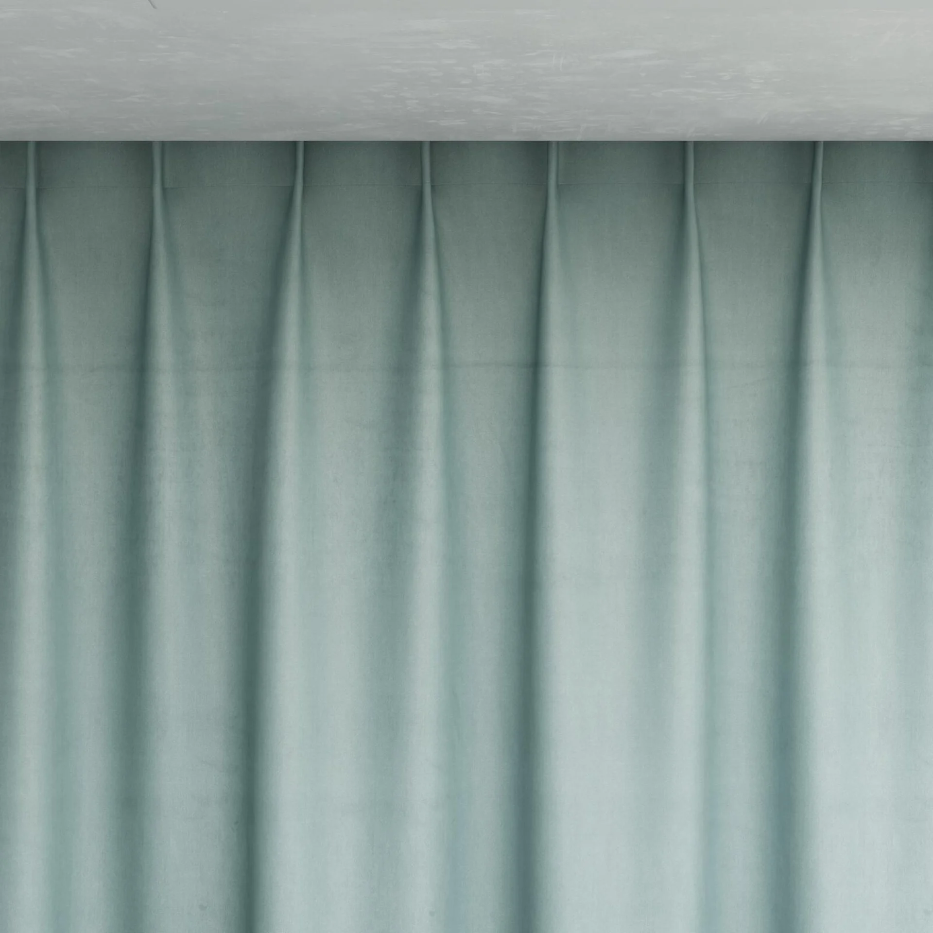 Top view of Warlock Aqua, pinch pleat