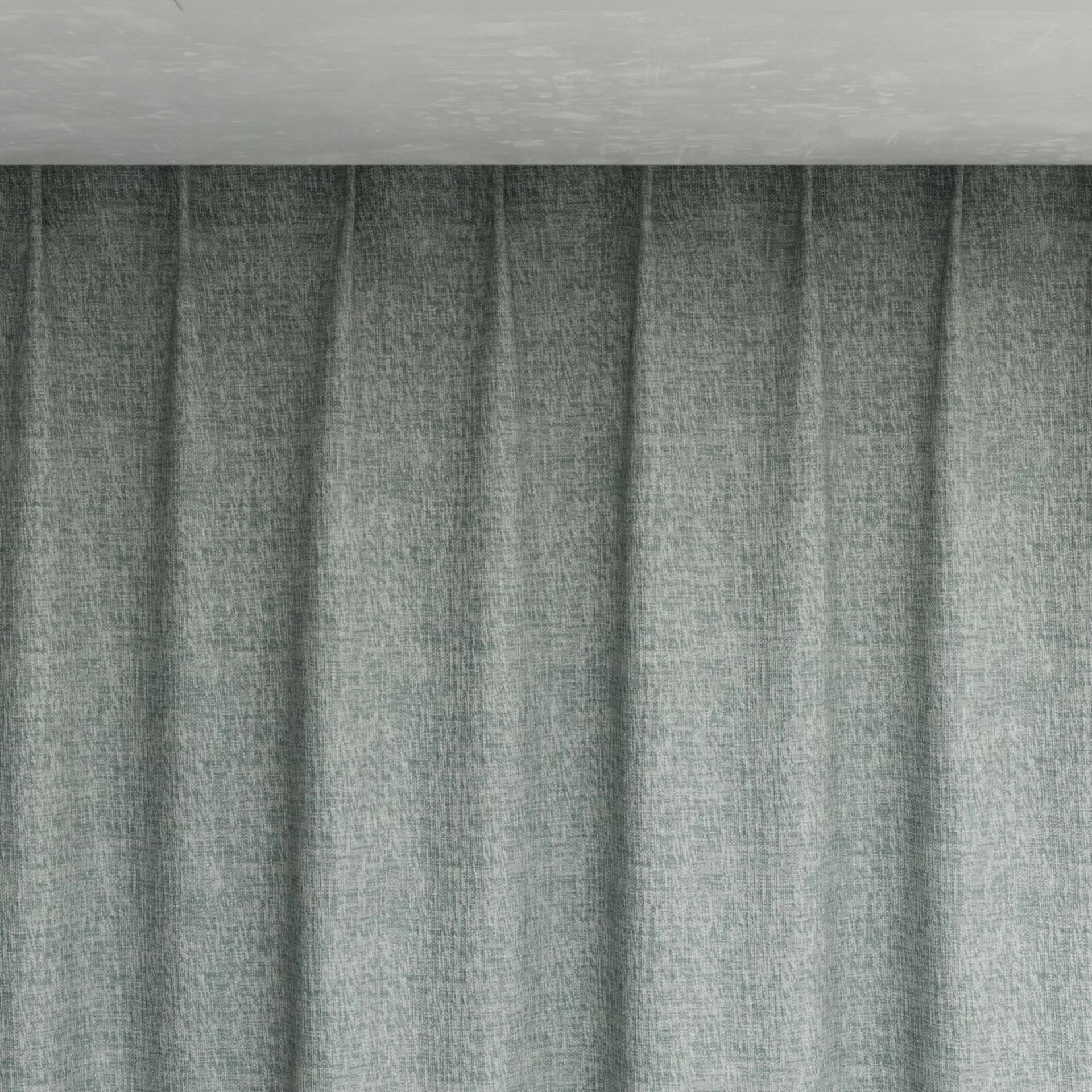 Top view of Earthwild Jade, pinch pleat