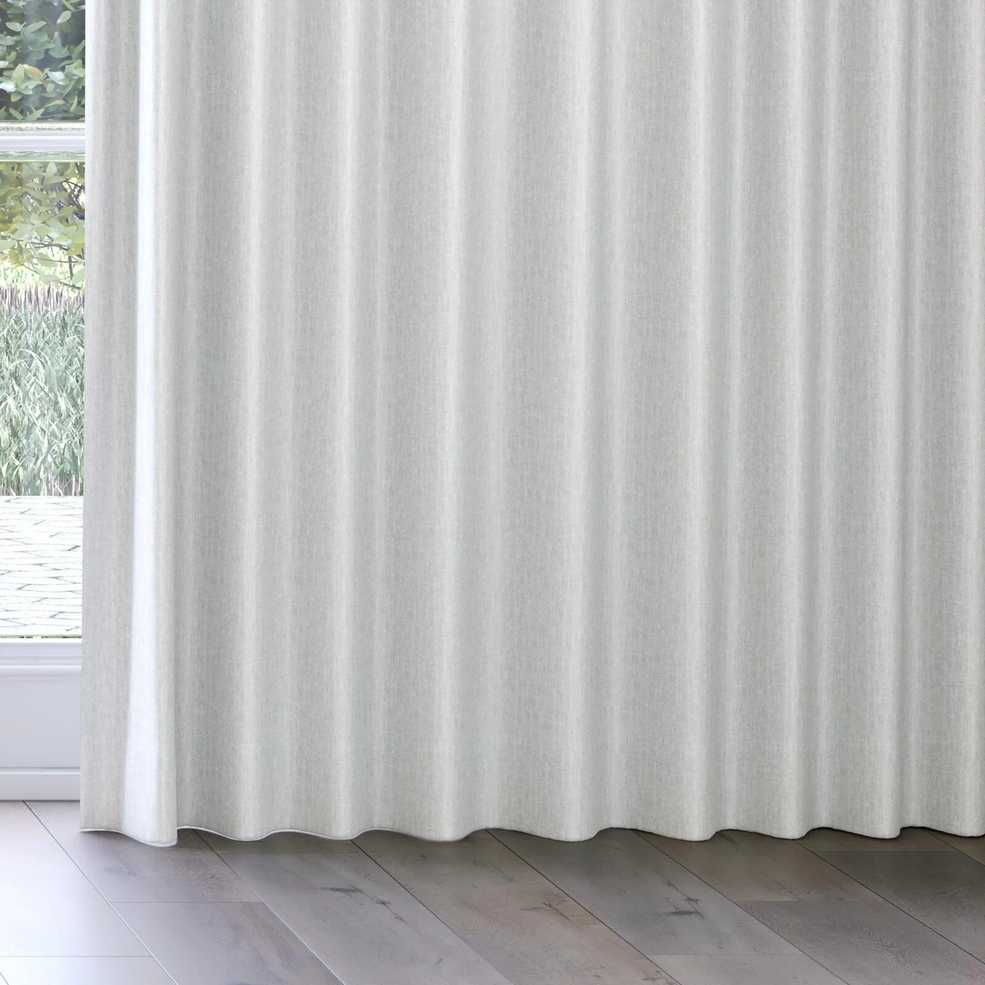 Bottom view of Ocean Sky, on curtain rail