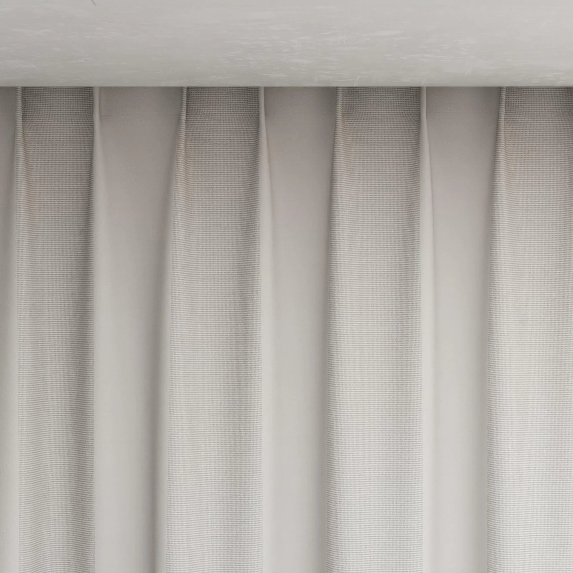 Top view of Borneo Uncoated Silver Birch, pinch pleat
