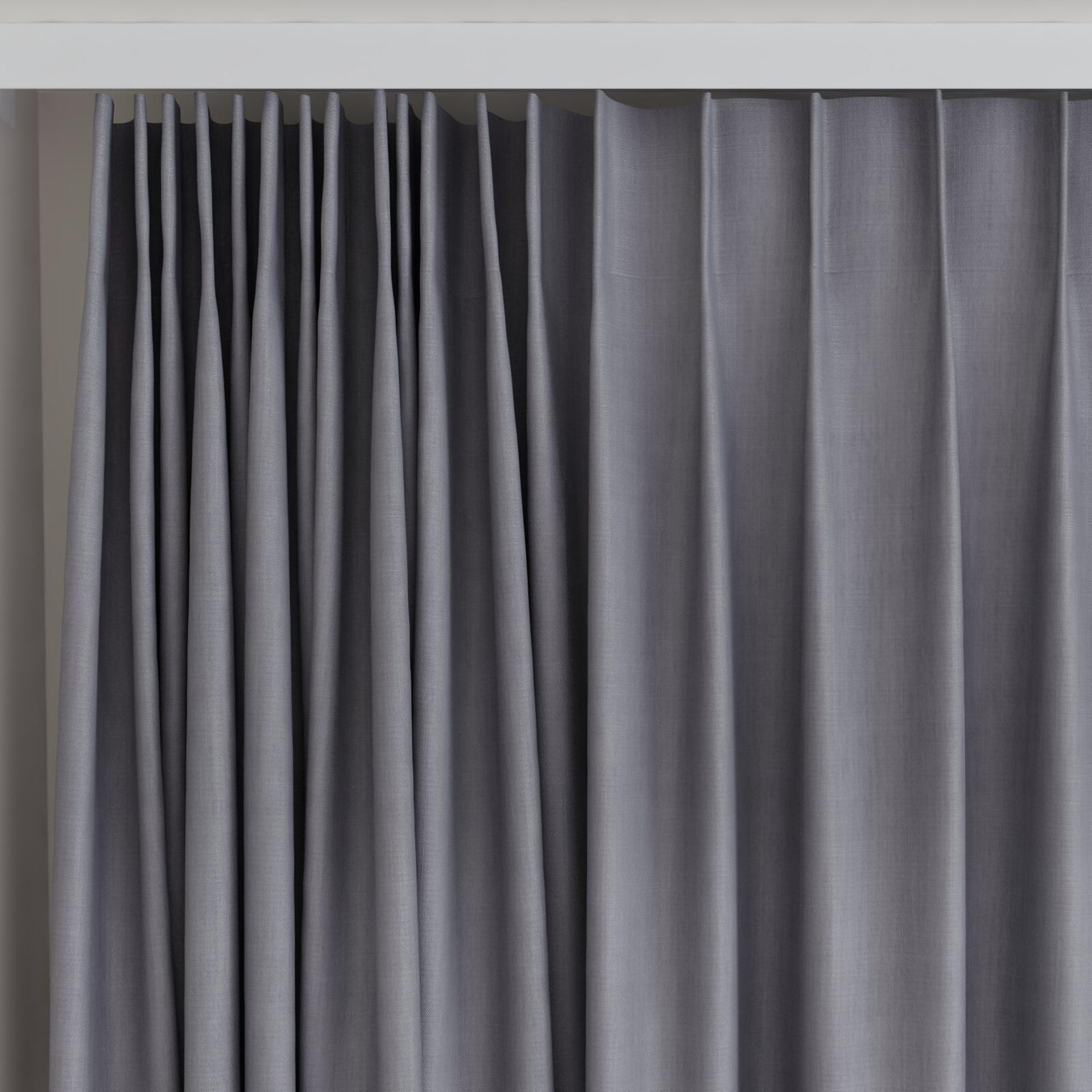 Top view of Lexicon Seal, on curtain rail