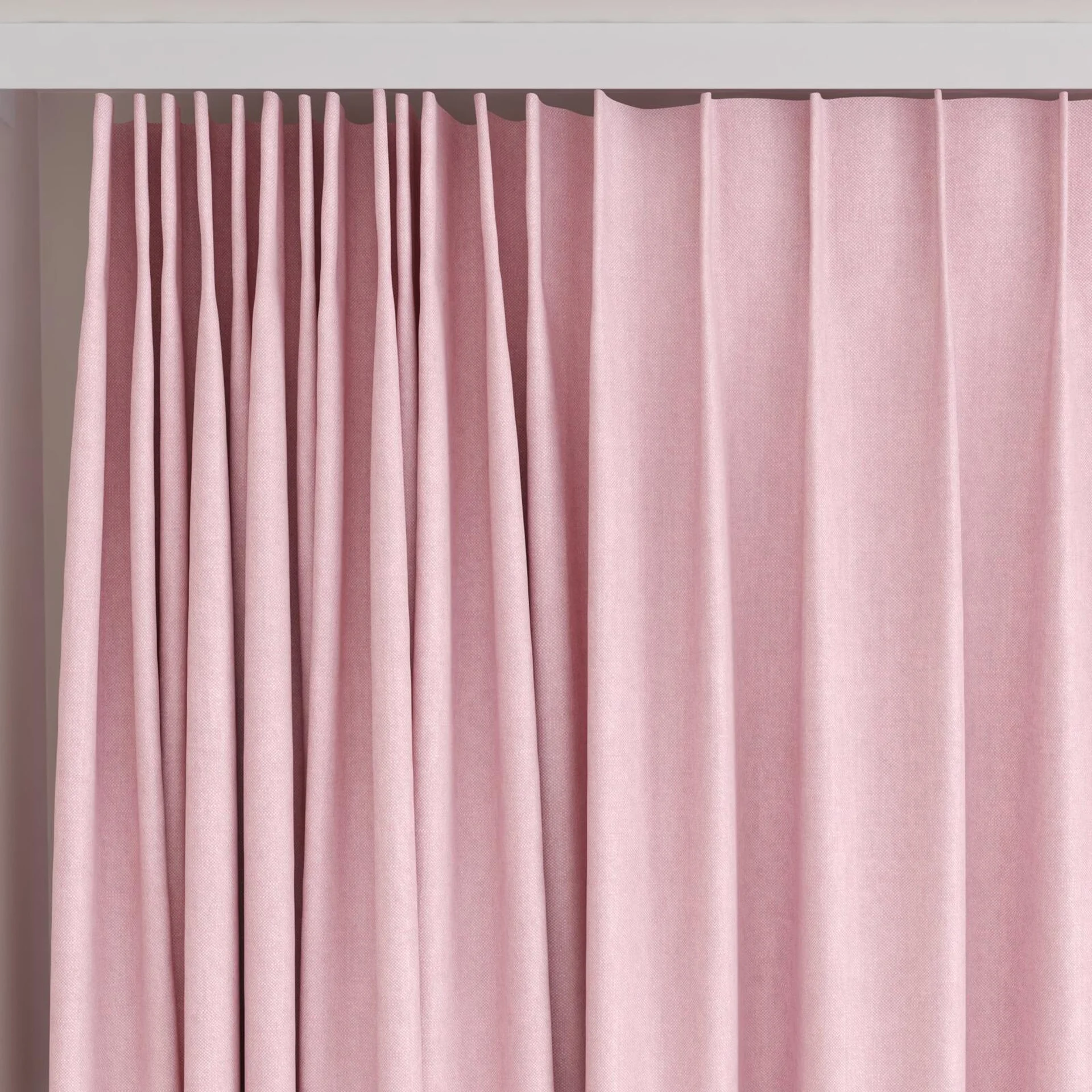 Top view of Rover Blossom, on curtain rail