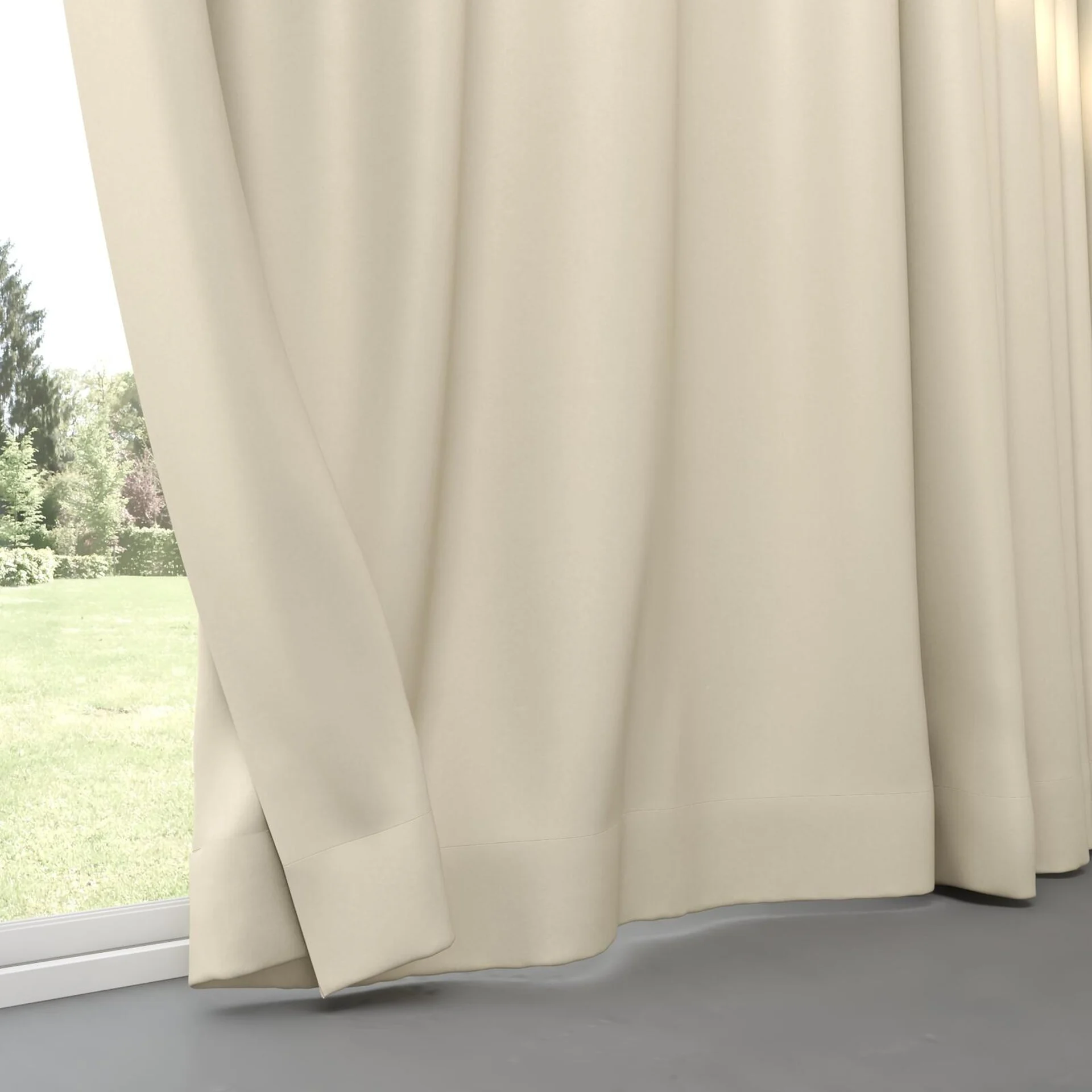 Bottom view of Re-Vive Gold, pinch pleat
