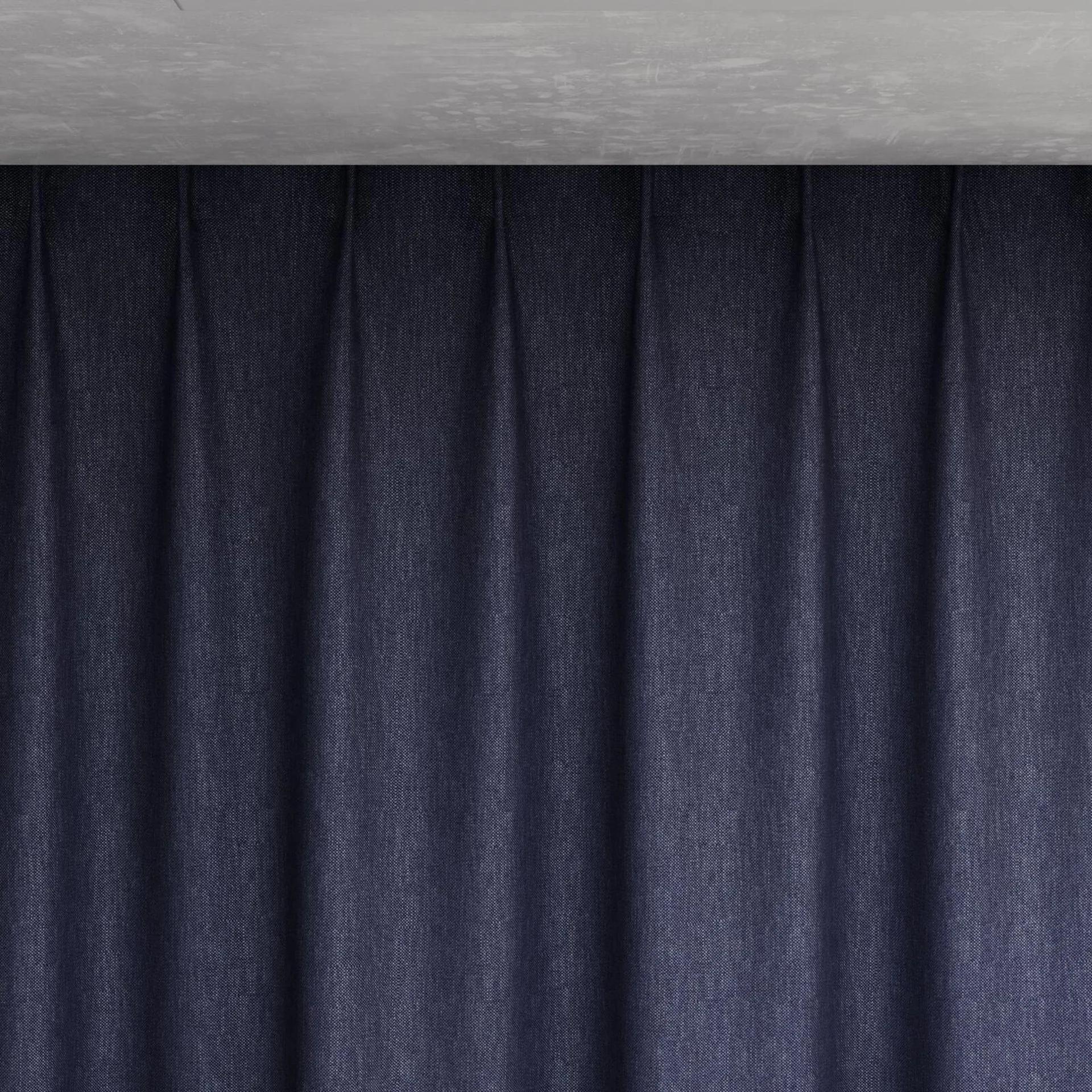 Top view of Bronco Navy, pinch pleat
