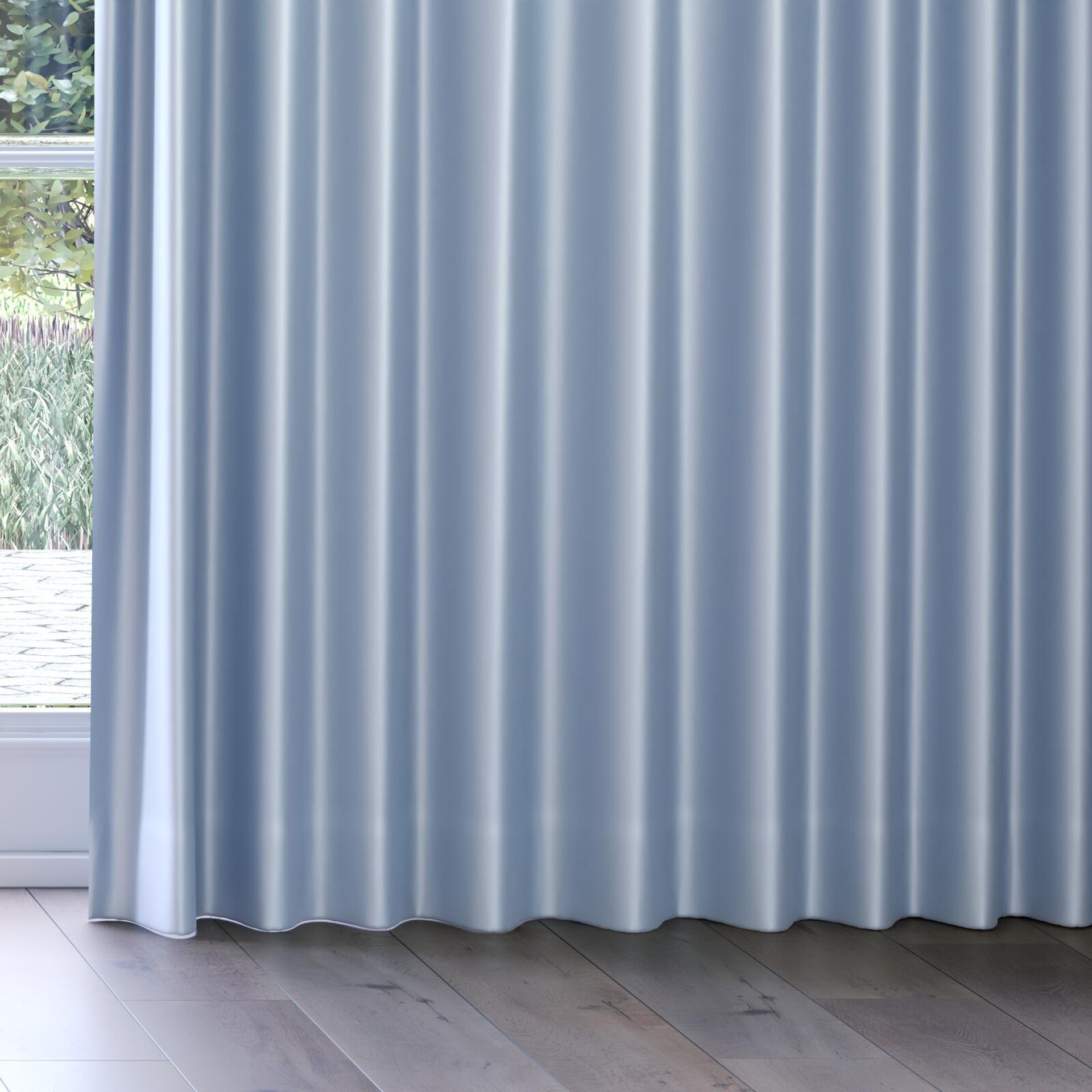 Bottom view of Moonbeam Cloud, on curtain rail
