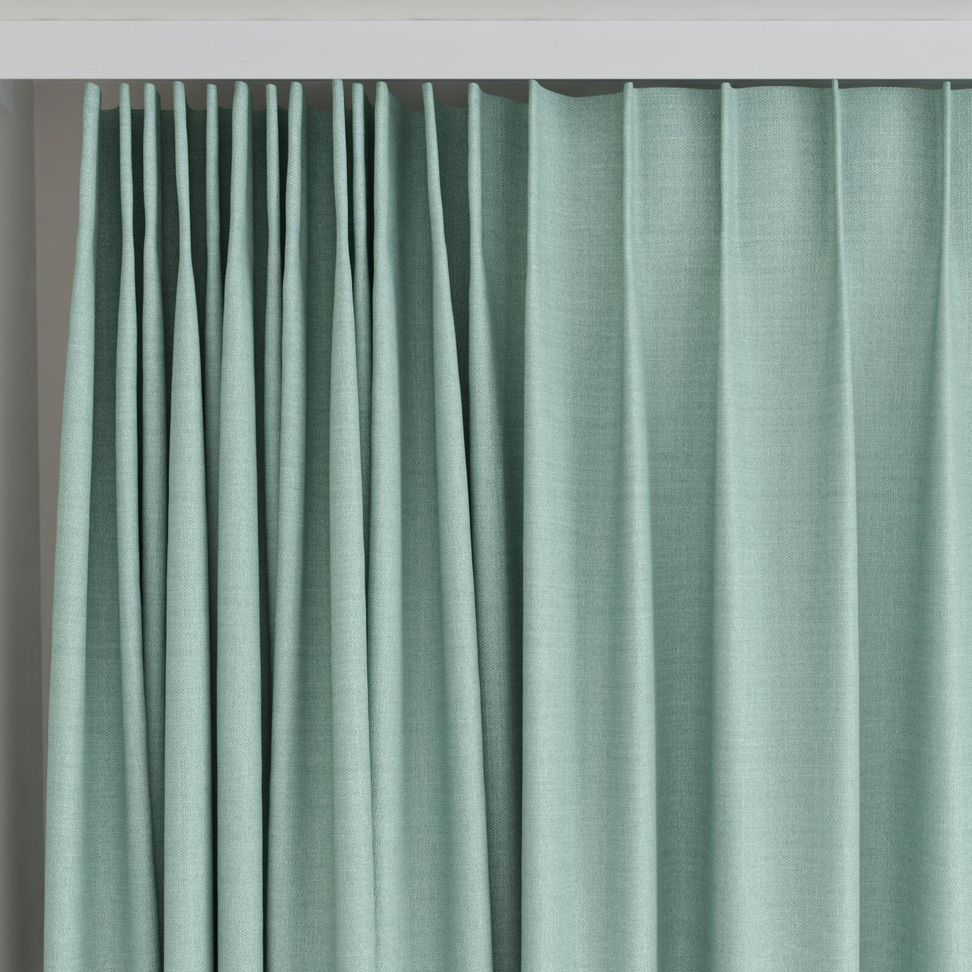 Top view of Linex Mineral, on curtain rail