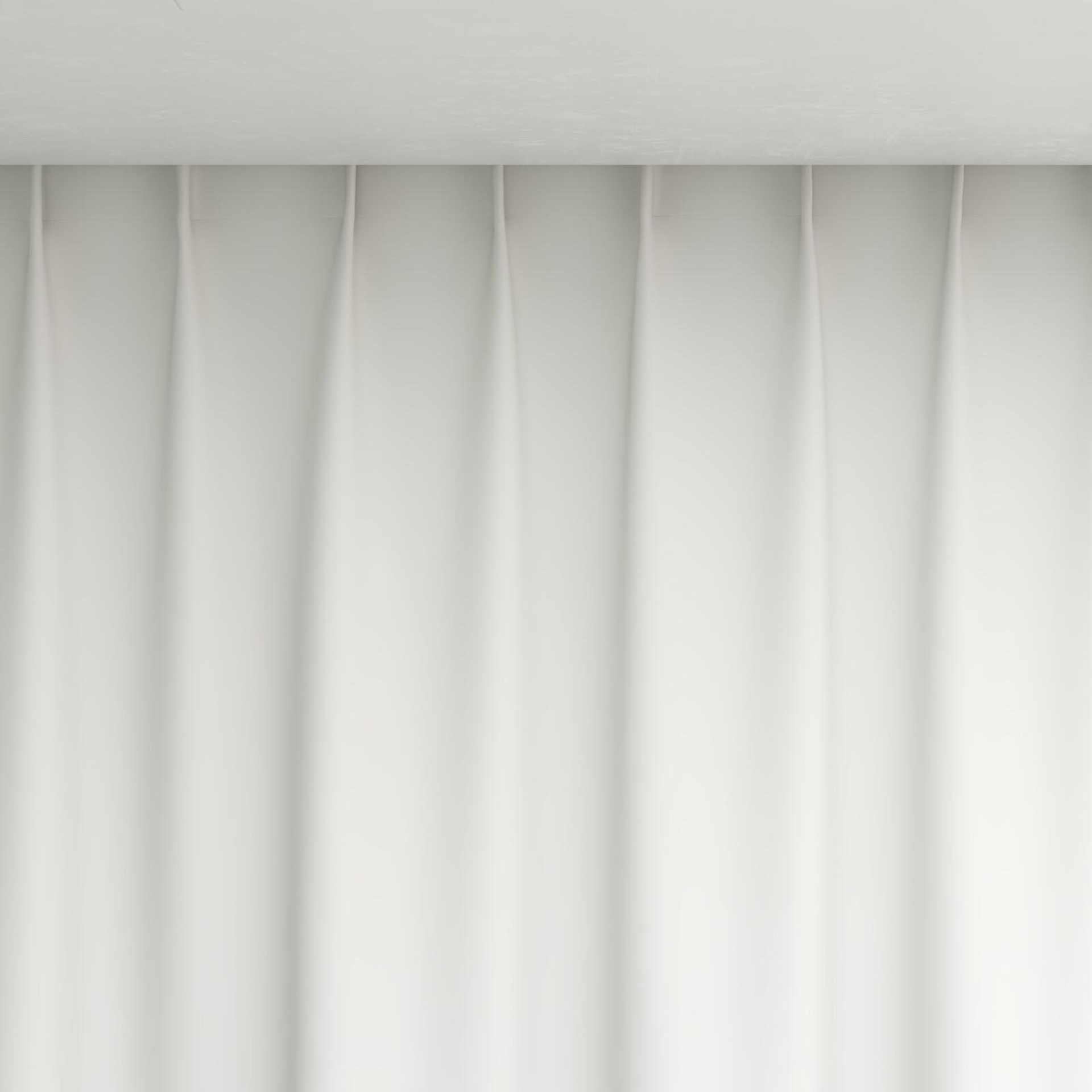 Top view of Vela Swan, pinch pleat
