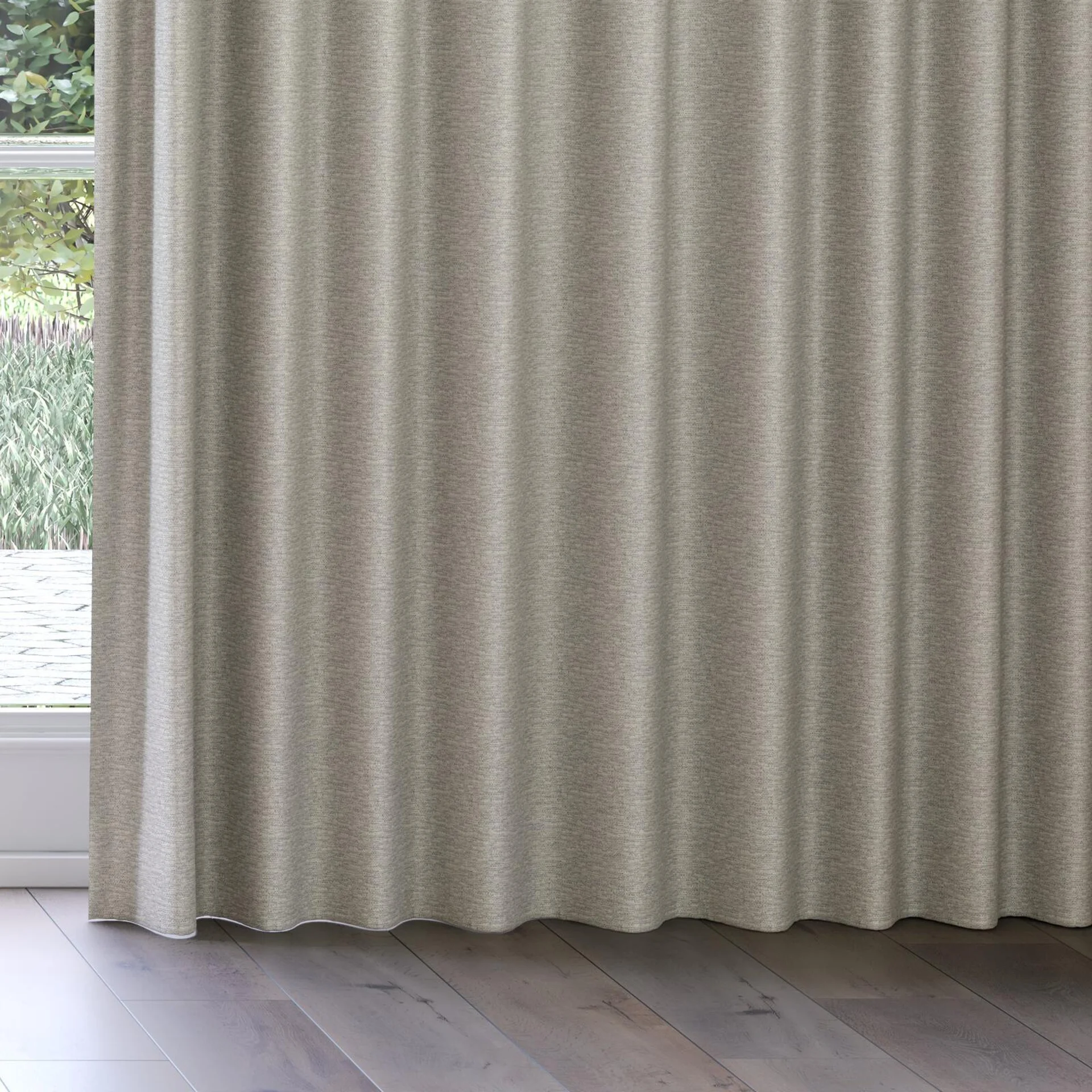 Bottom view of Bravo Pebble, on curtain rail