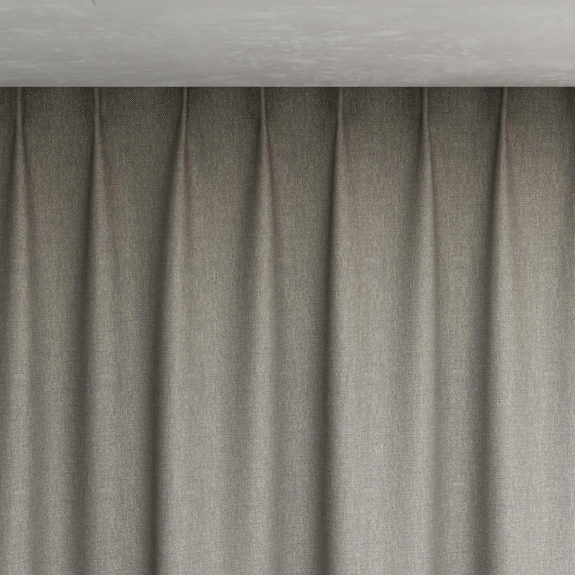Top view of Gent Steel, pinch pleat