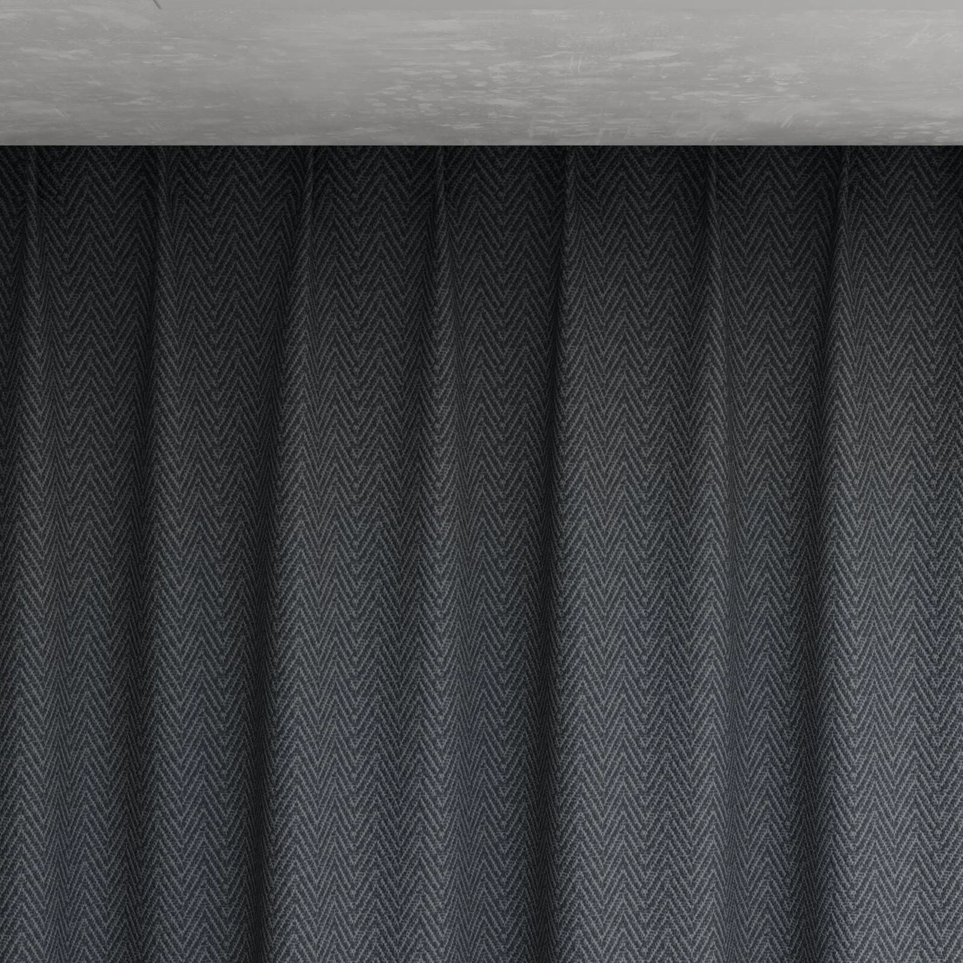 Top view of Saiph Slate, pinch pleat